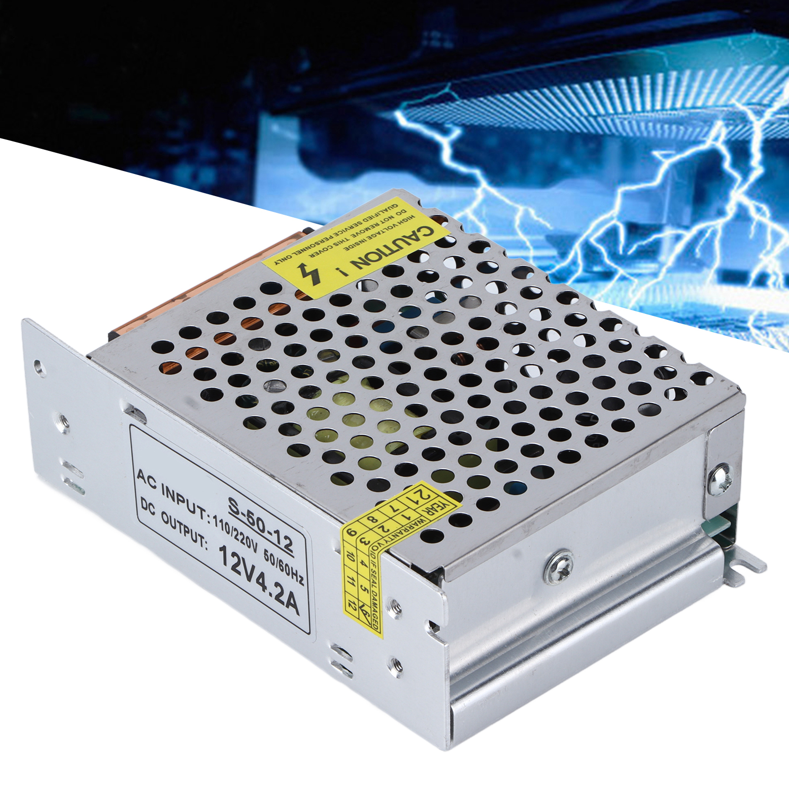 Jyio/匠意源 S-50-12 Netzteiltransformator, Schaltnetzteil, Adapter Für Led-überwachungsstreifen, 220v Netzteiltransformator