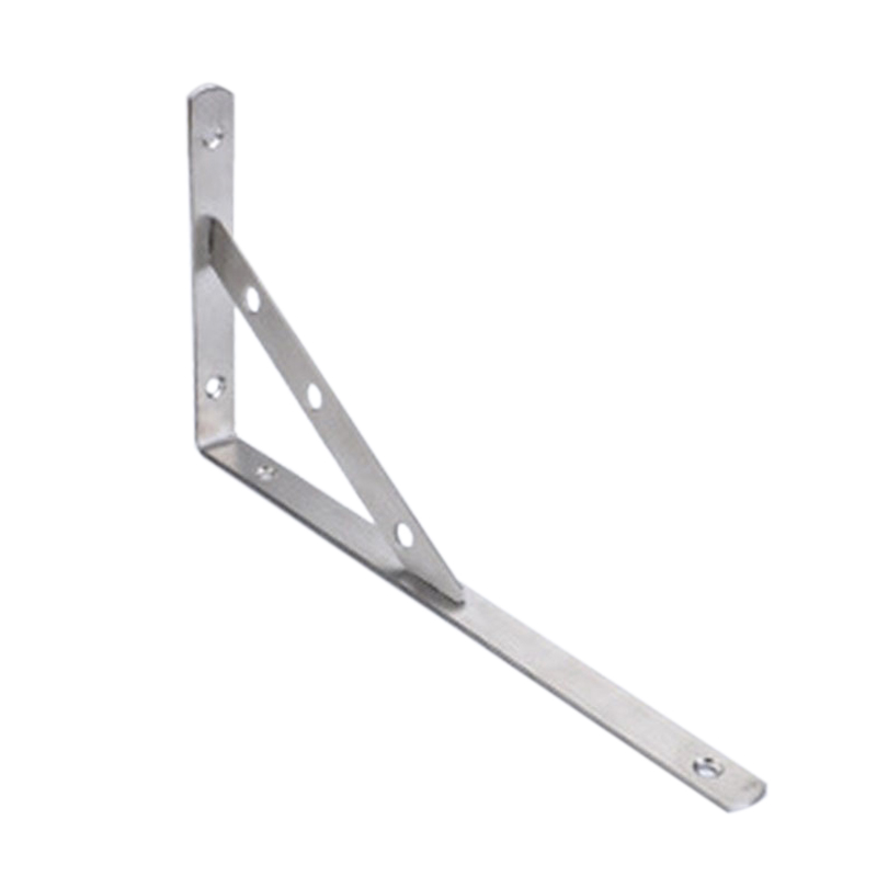Dicke Dreieckige Edelstahlhalterung Für Wandregale, Abnehmbare Rechtwinklige Dreieckhalterung, 3 Mm Dick, Abnehmbar 300 Mm (12 Zoll), Inklusive 6 Spreizdübeln Aus Reinem Eisen (40 Mm).
