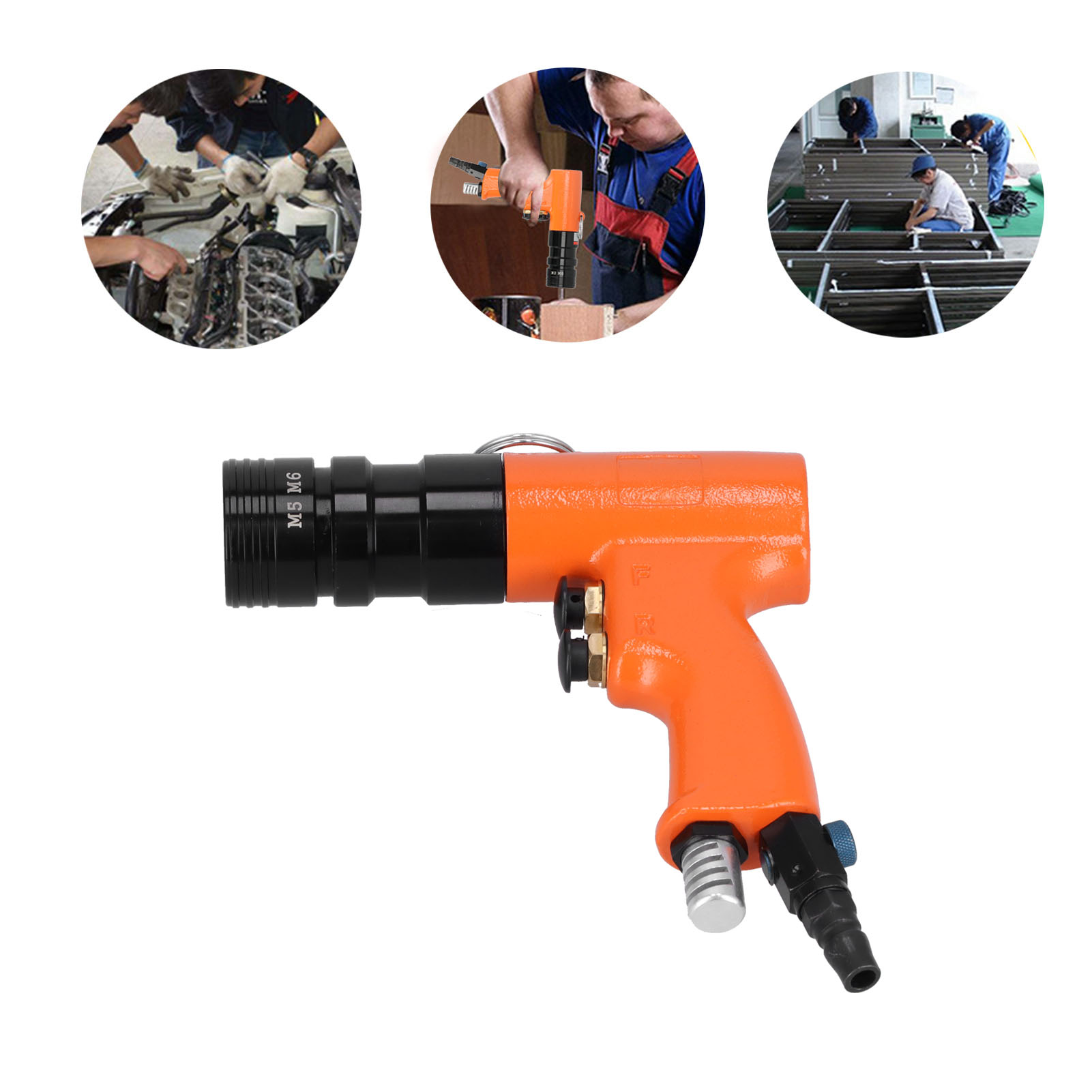 Industrielles Pneumatisches Nietwerkzeug Kv-7802e Für M5- Und M6-nietmuttern, Weiblicher Stecker, Japanischer Stecker