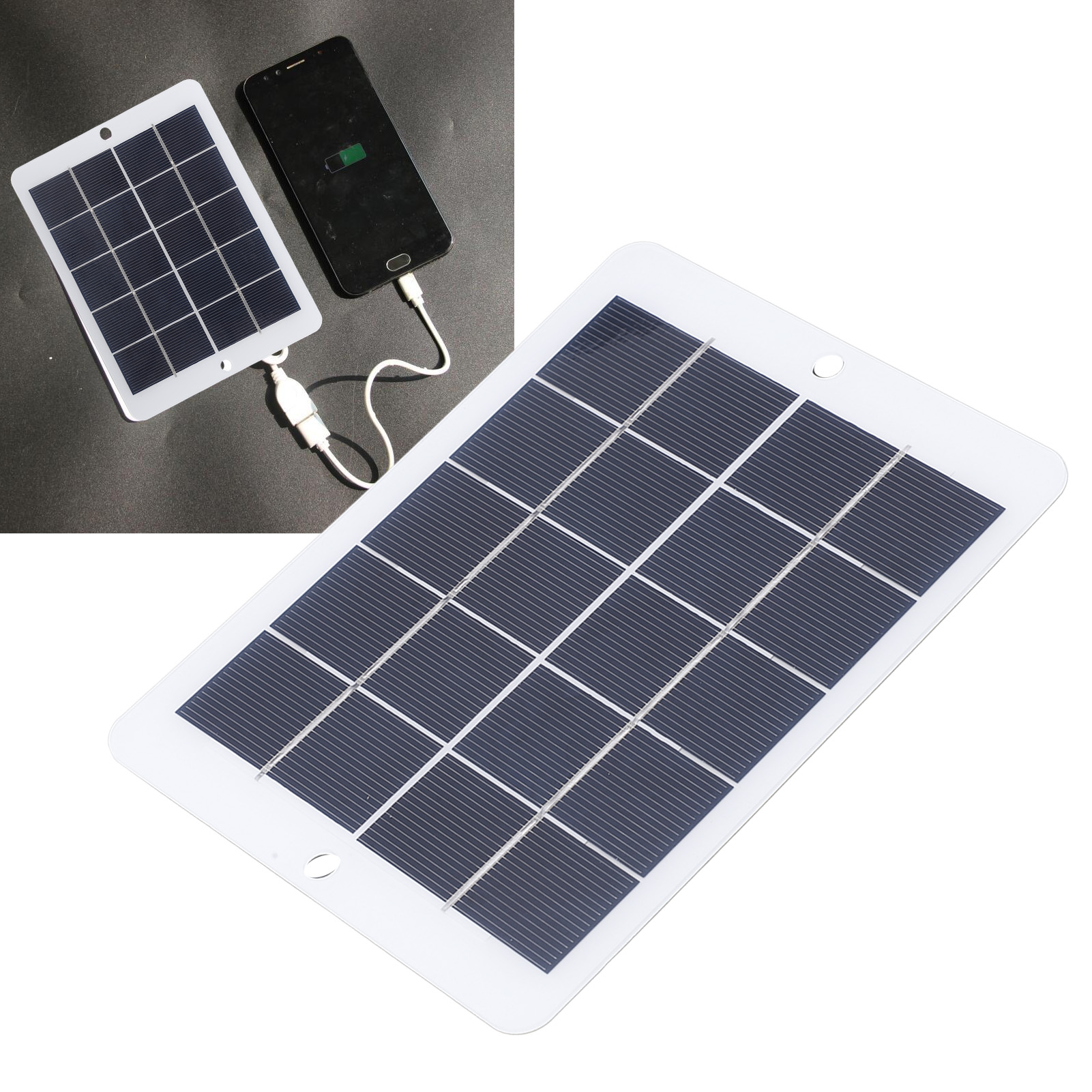 3w 5v Solar-ladepanel, Solar-ladegerät Für Den Außenbereich Für Mobiltelefone, Powerbanks Und Ladegeräte