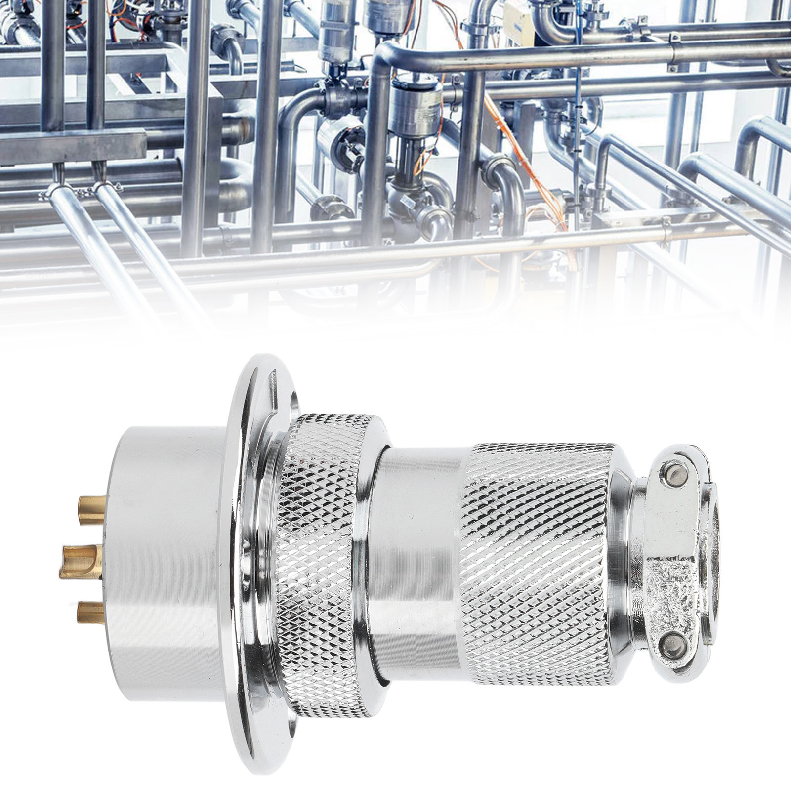 3-poliger 30-mm-rundflansch-luftfahrtstecker (stecker Und Buchse)