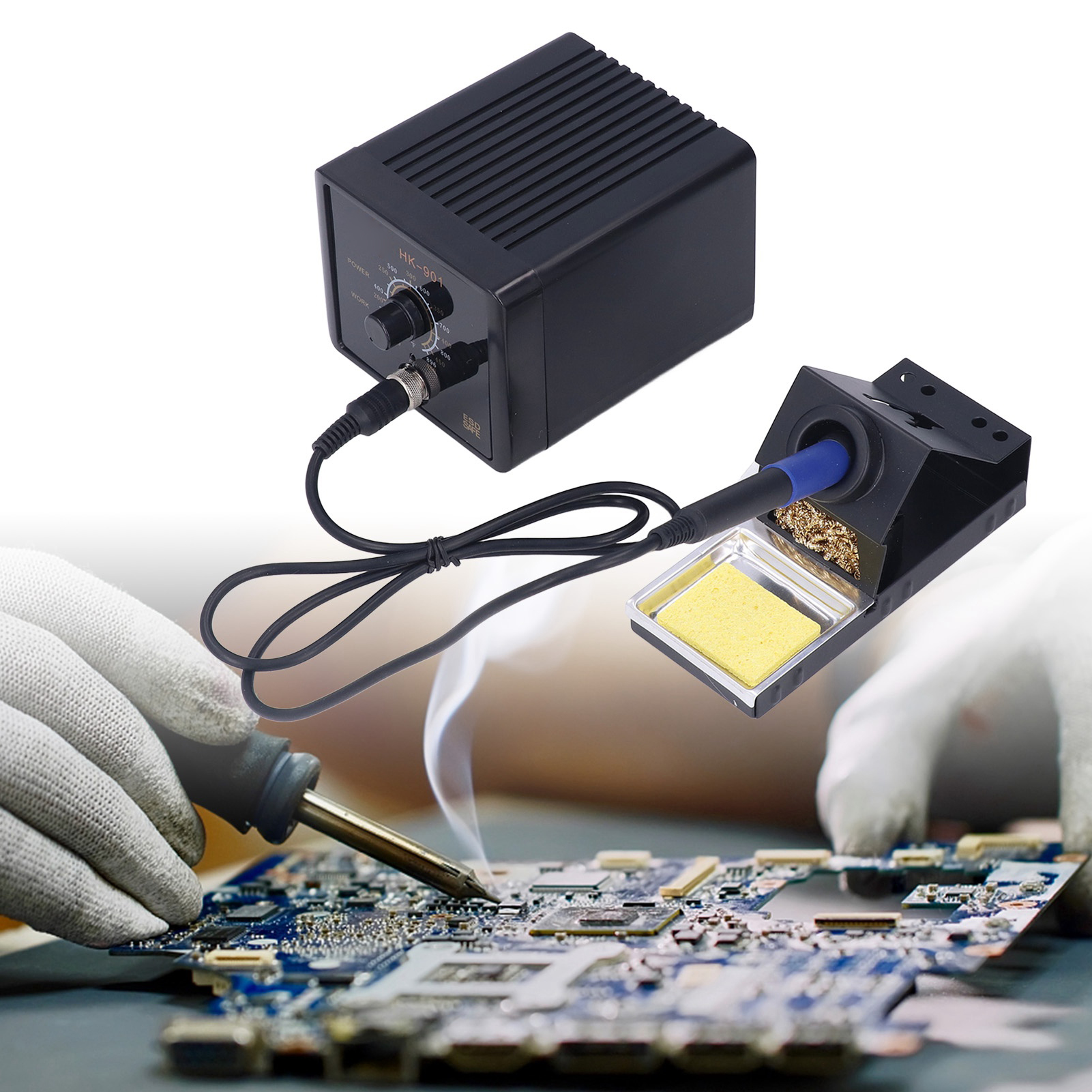 Hk-901 Intelligente Bleifreie Druckknopf-lötstation (europäischer Standard 220 V)