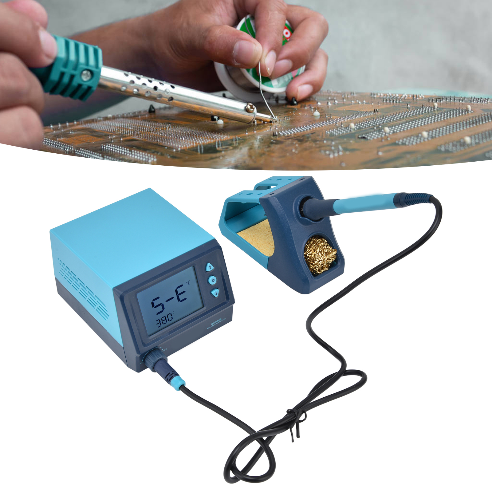 Intelligenter Lötkolben Bk969s Mit Digitaler Anzeige, Einstellbarer Und Konstanter Temperatur, 60 W, Ac100-240 V, Europäischer Standard.
