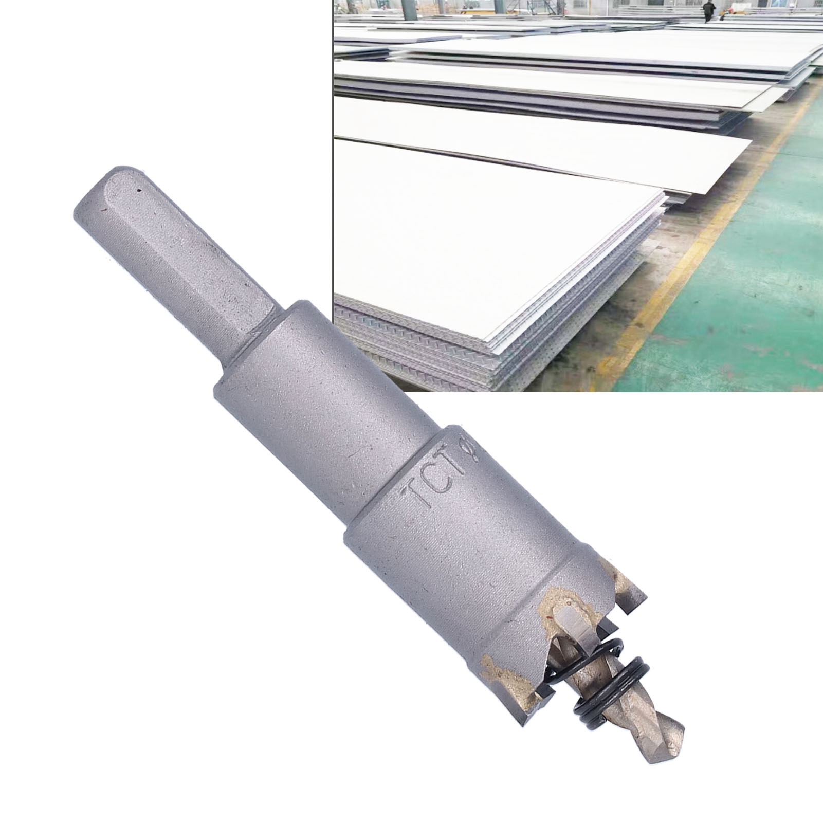 Lochsäge Aus Edelstahl, Hartmetall-lochsäge, Metallreibahle, Bohrer Für 20 Mm Dicke Eisenplatten
