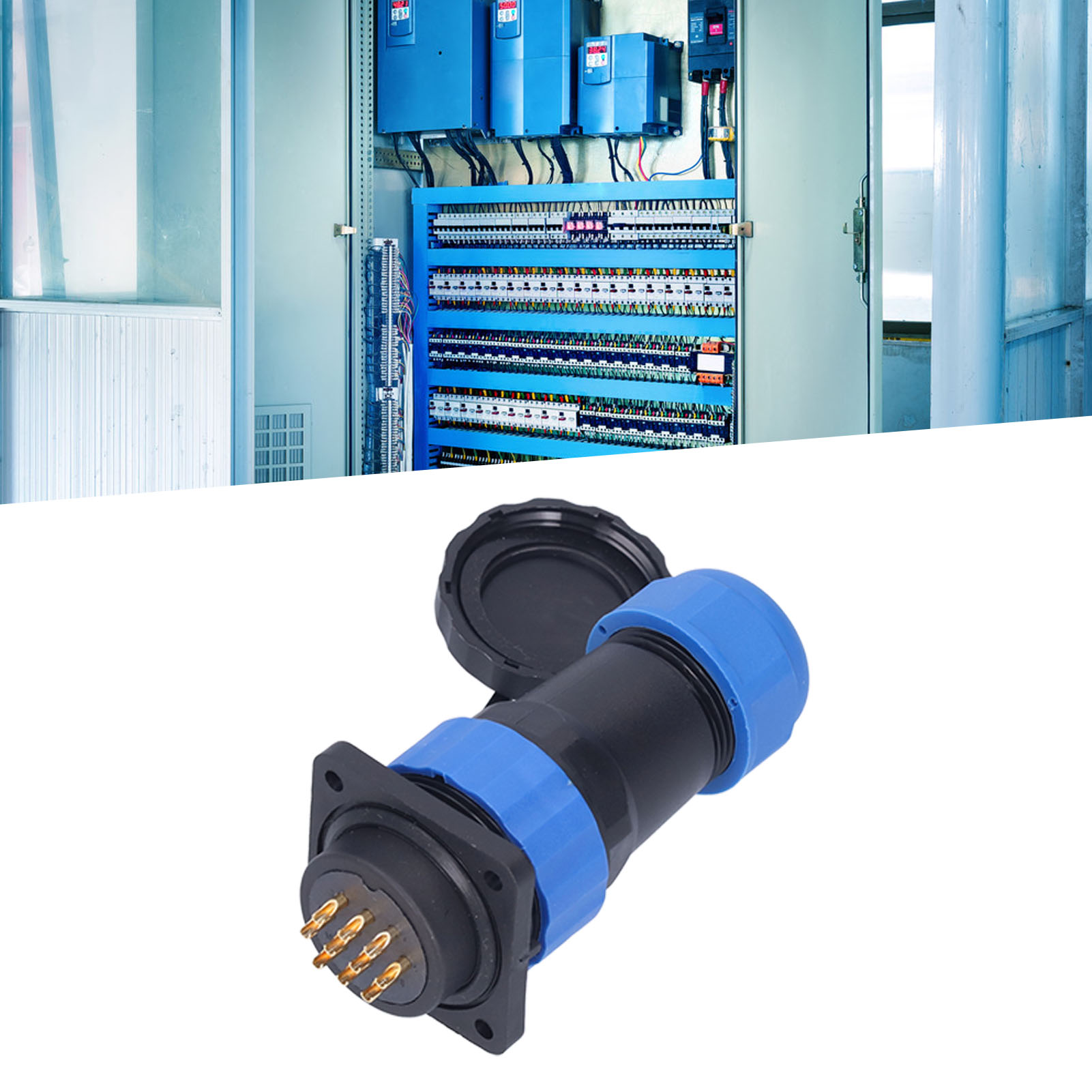 Sp28 Vierloch-quadratstecker, Ip68 Wasserdicht, Für Die Luftfahrt, Stecker Und Buchse, 380 V, 10 A, 10 Pins