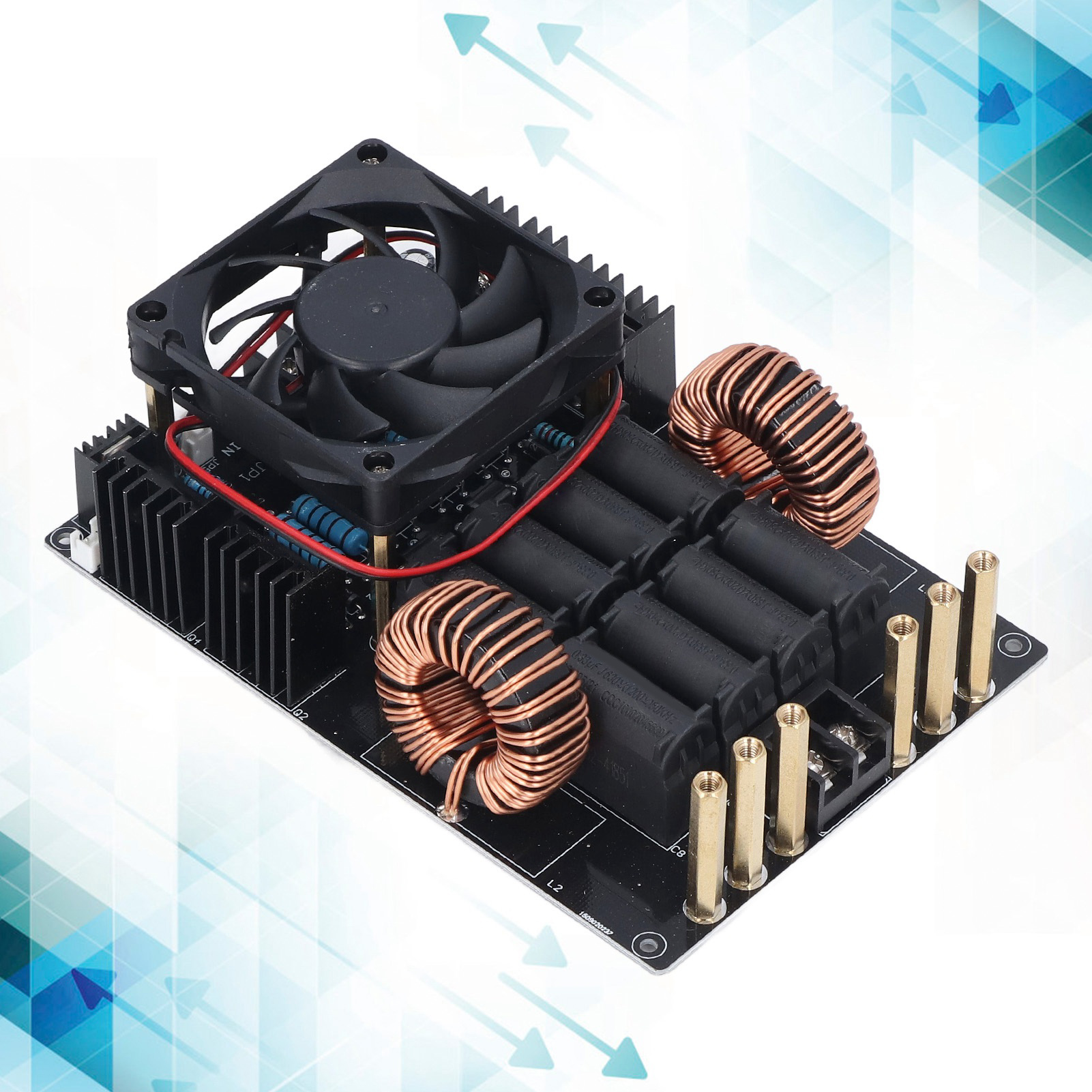 Hochspannungs-induktionsgenerator 12–40 V Dc 50 A 1 Kw Zvs, Hochfrequenz, Niederspannung, 1000 W Plattengenerator Mit Spule