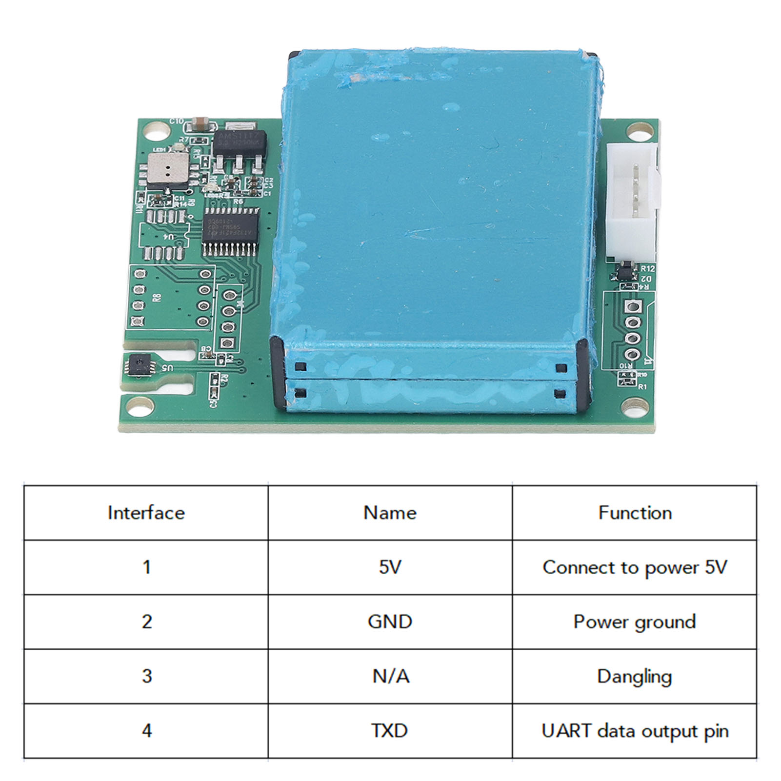 M702b-u All-in-one Luftqualitätssensormodul: Lasersensor Für Pm2,5, Pm10, Formaldehyd, Vocs, Temperatur, Luftfeuchtigkeit Und Kohlendioxid.