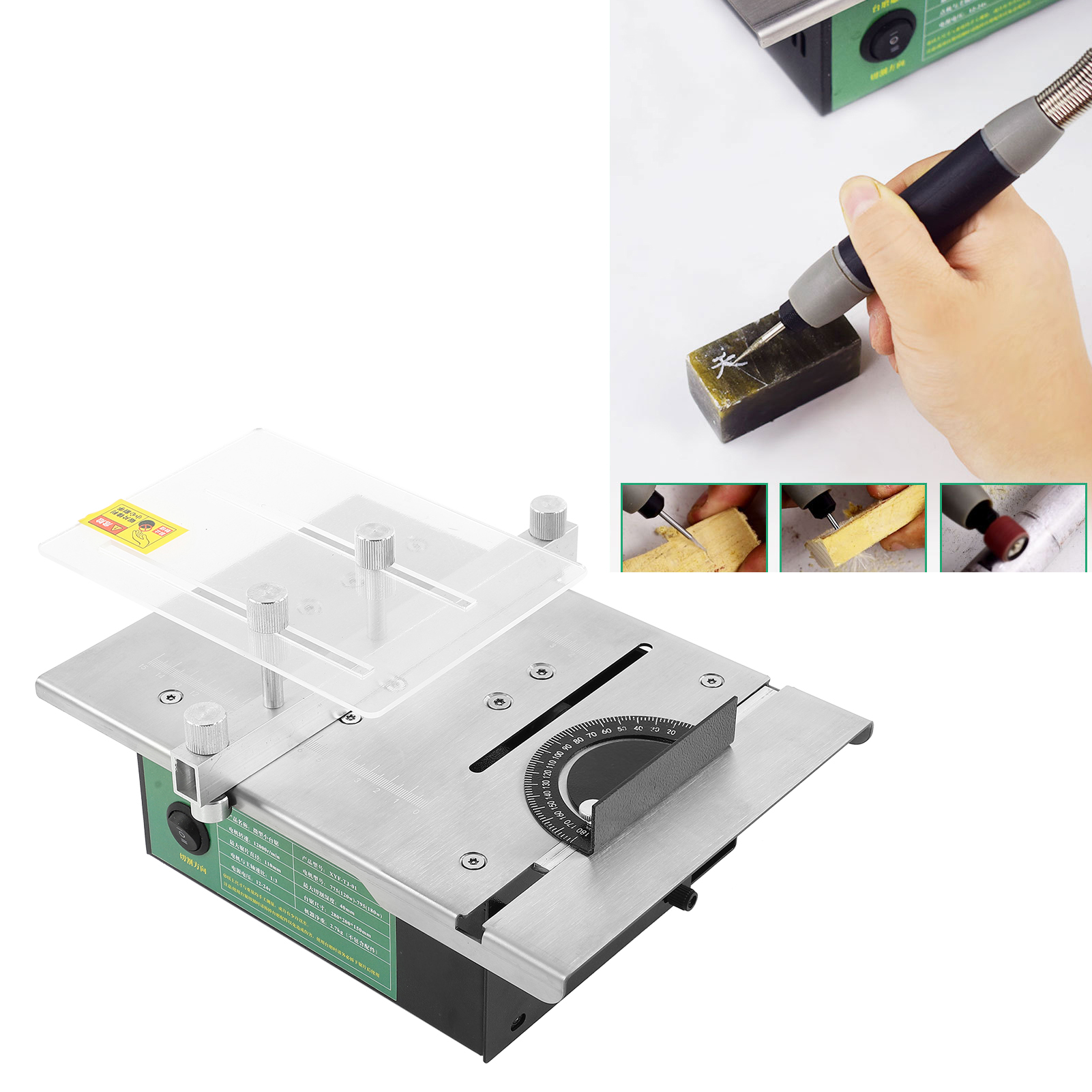 Mini-multifunktions-tischkreissäge, Diy-modell, Präzisions-elektrosäge, Kleine Schneidemaschine Dc12-24v
