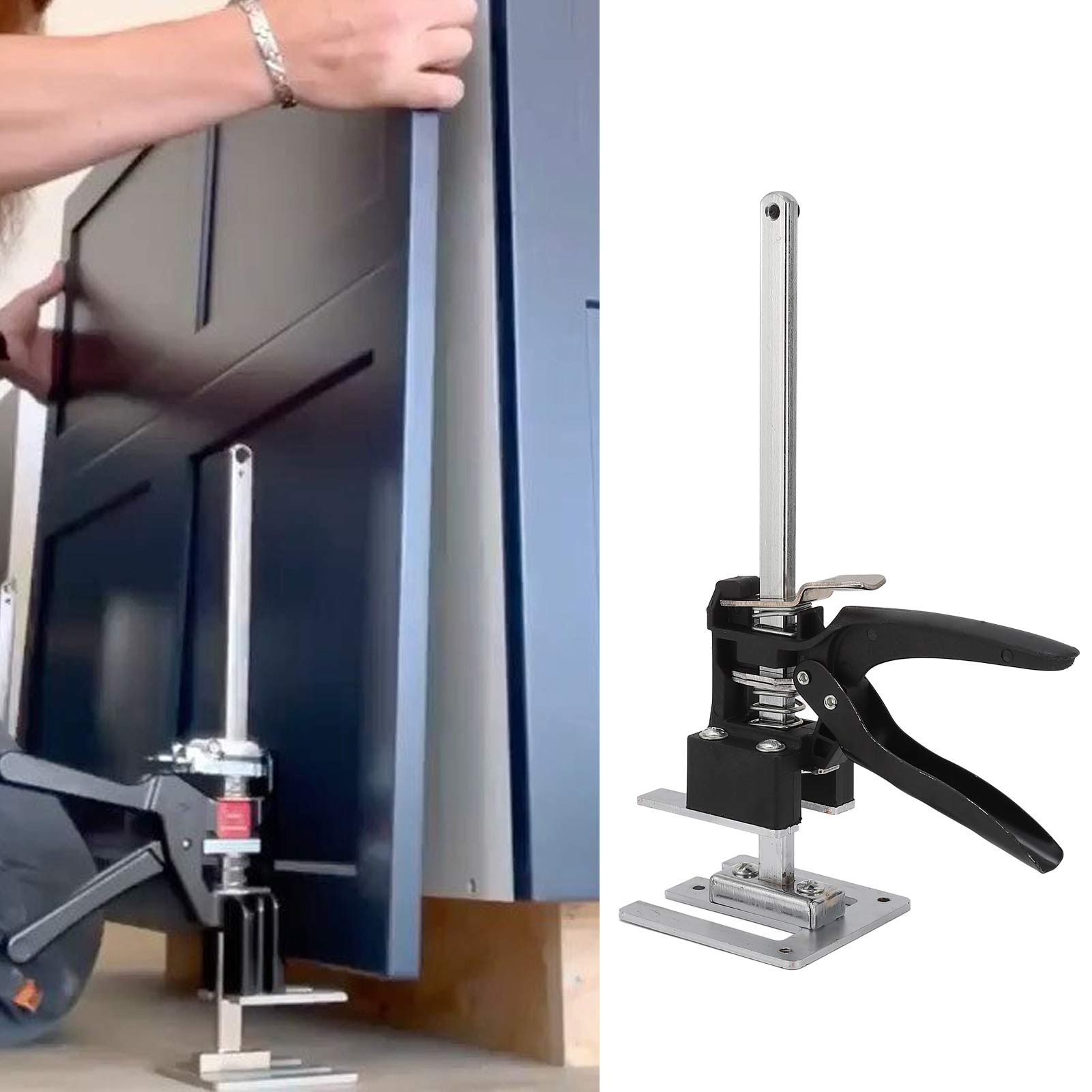 Höhenverstellbarer Fliesenheber, Multifunktionales Hebegerät Mit Einstellbarer Höhe, Geeignet Zur Verwendung Mit Stützarm, Hebearm Und Schnellklemme.