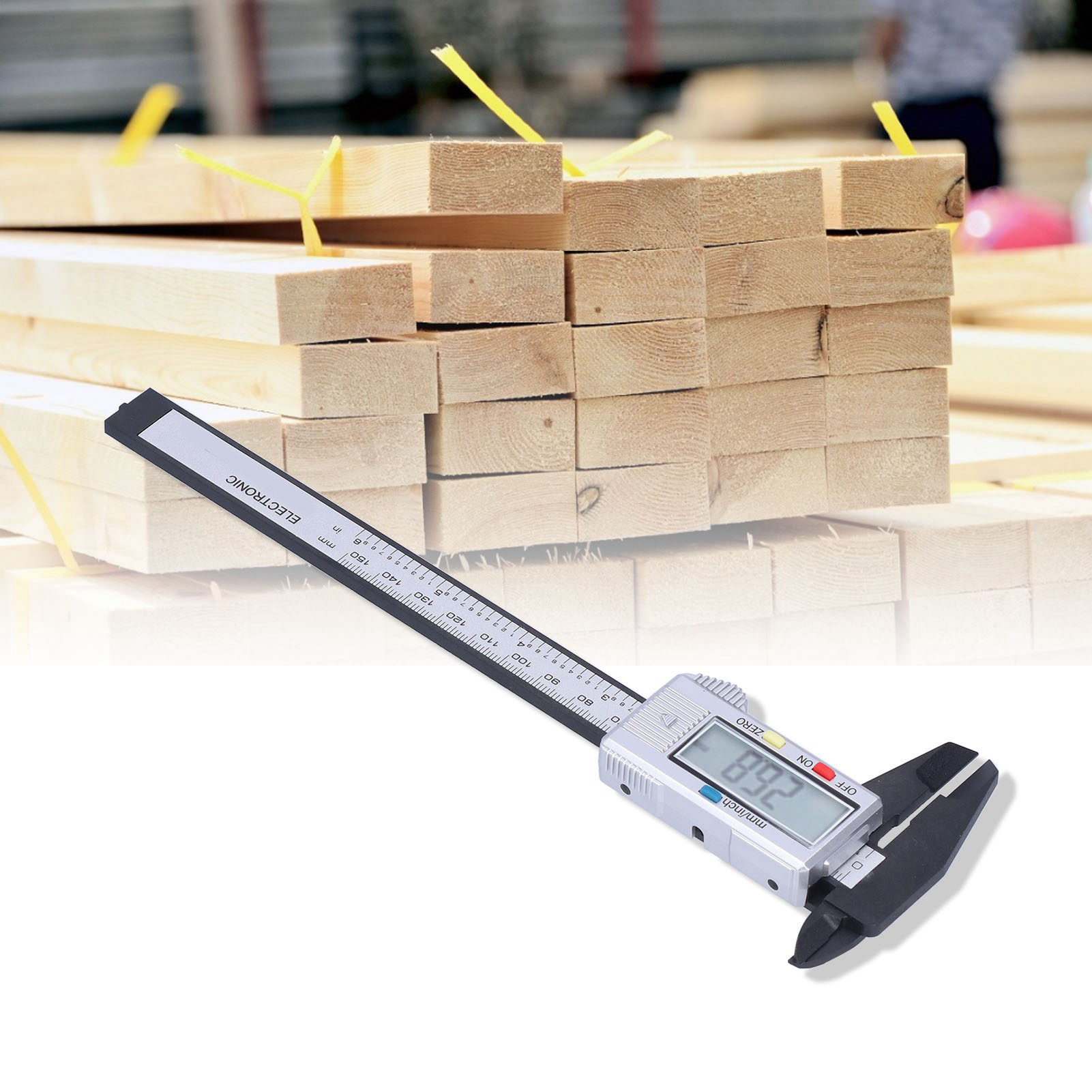 Elektronischer Digitaler Messschieber 0-150 Mm, Digitaler Messschieber Komplett Aus Kunststoff