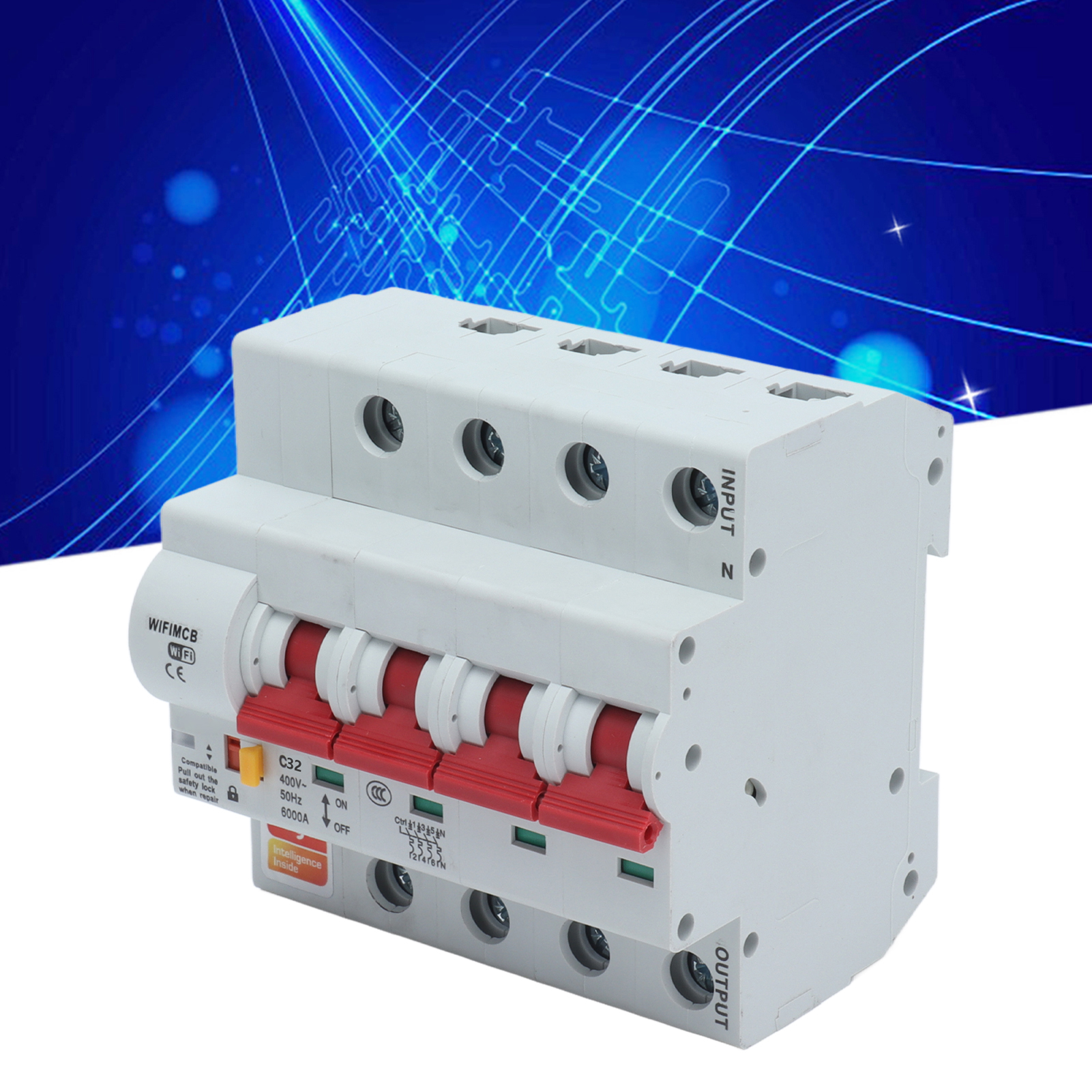 Intelligenter 4-poliger Schalter Mit Fernbedienung, Wlan Und Bluetooth, 32-a-leistungsschalter