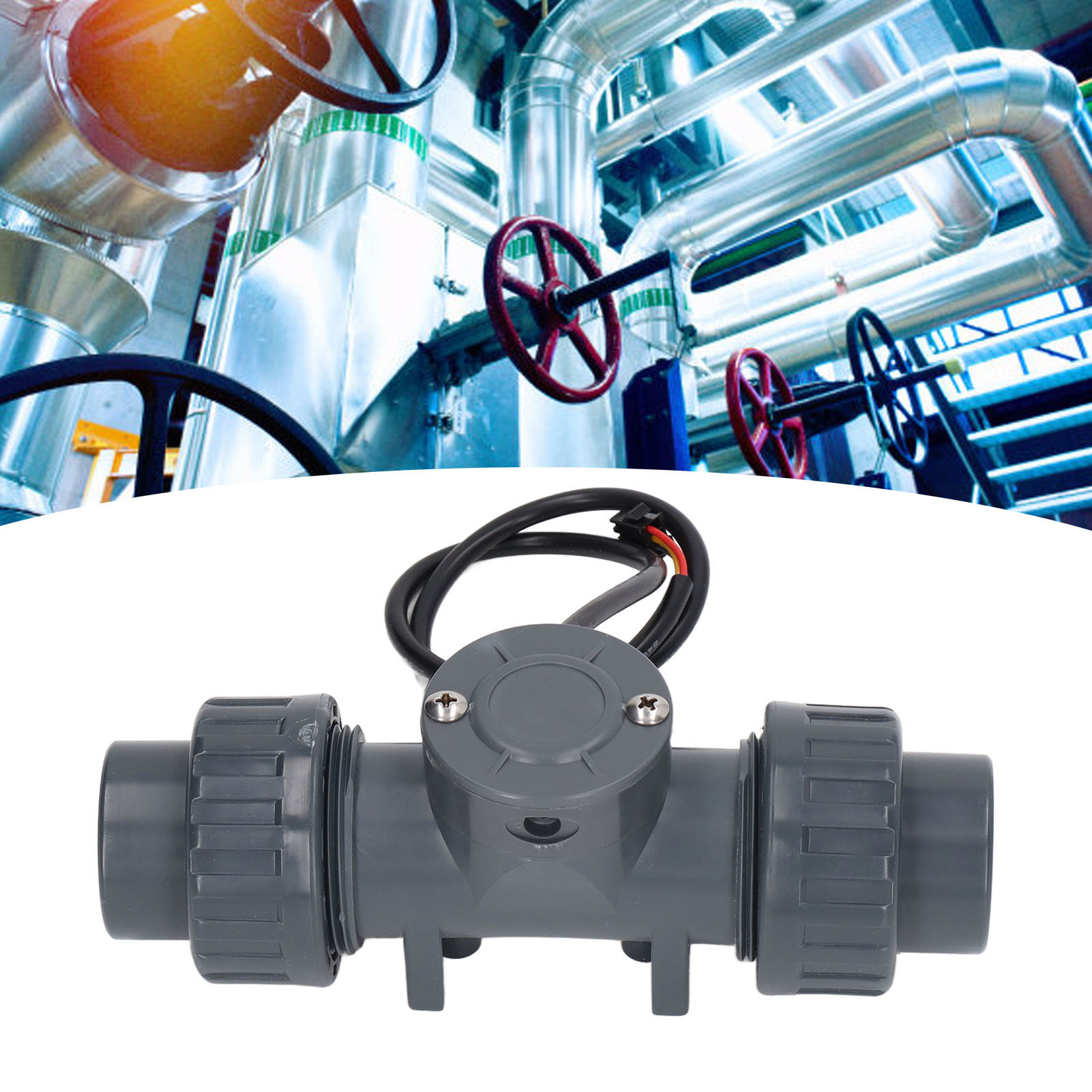 Zjsus-dn25 Sm-3p 50 Cm Digitaler Durchflussmesser Für Abwasserrohre, Durchflusssensor Mit Großem Durchmesser, Säure- Und Laugenbeständig, Datenübertragung Mit 485 Kbps