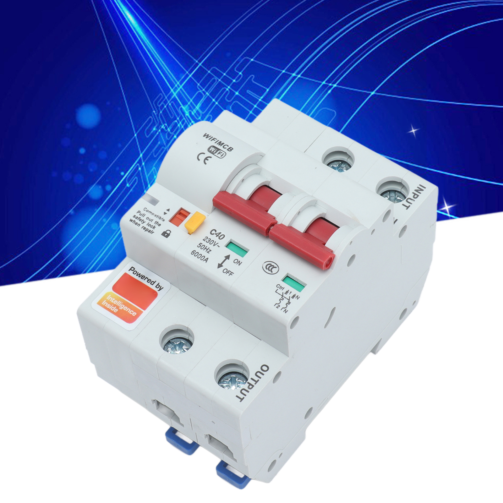Intelligenter 2-poliger Schalter Mit Fernbedienung, Wlan Und Bluetooth, 40-a-leistungsschalter