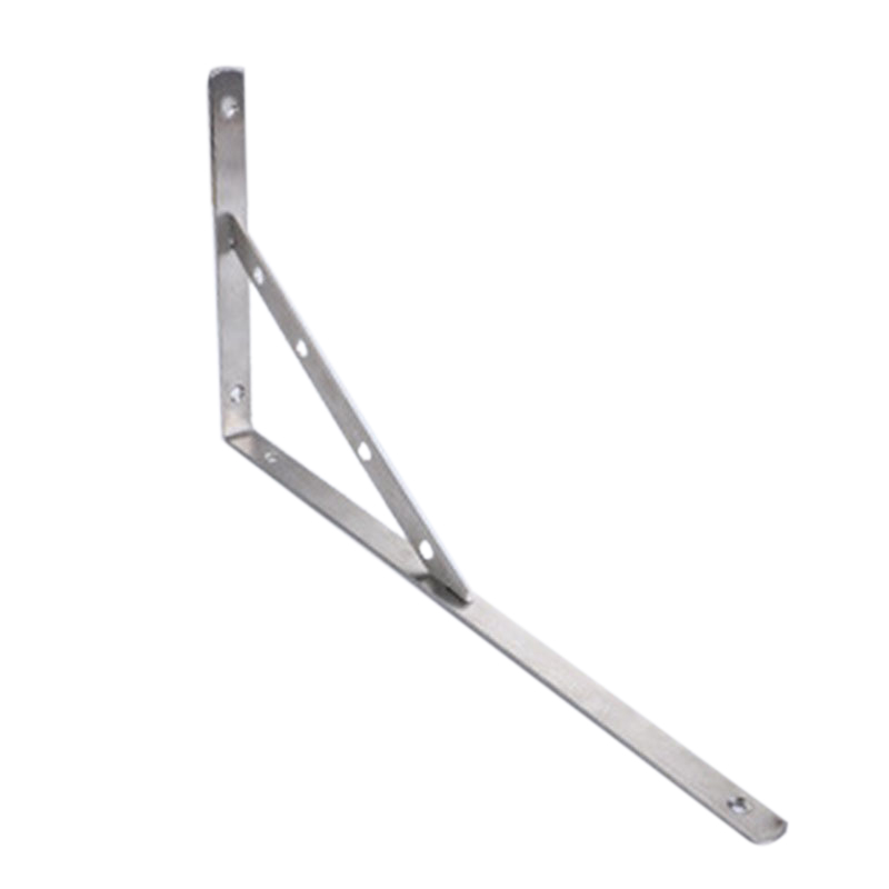 Dicke Dreieckige Edelstahlhalterung Für Wandregale, Abnehmbare Rechtwinklige Dreieckhalterung, 4 Mm Dick, Abnehmbar 400 Mm (16 Zoll), Inklusive 6 Spreizdübeln Aus Reinem Eisen (4 Mm X 40 Mm).