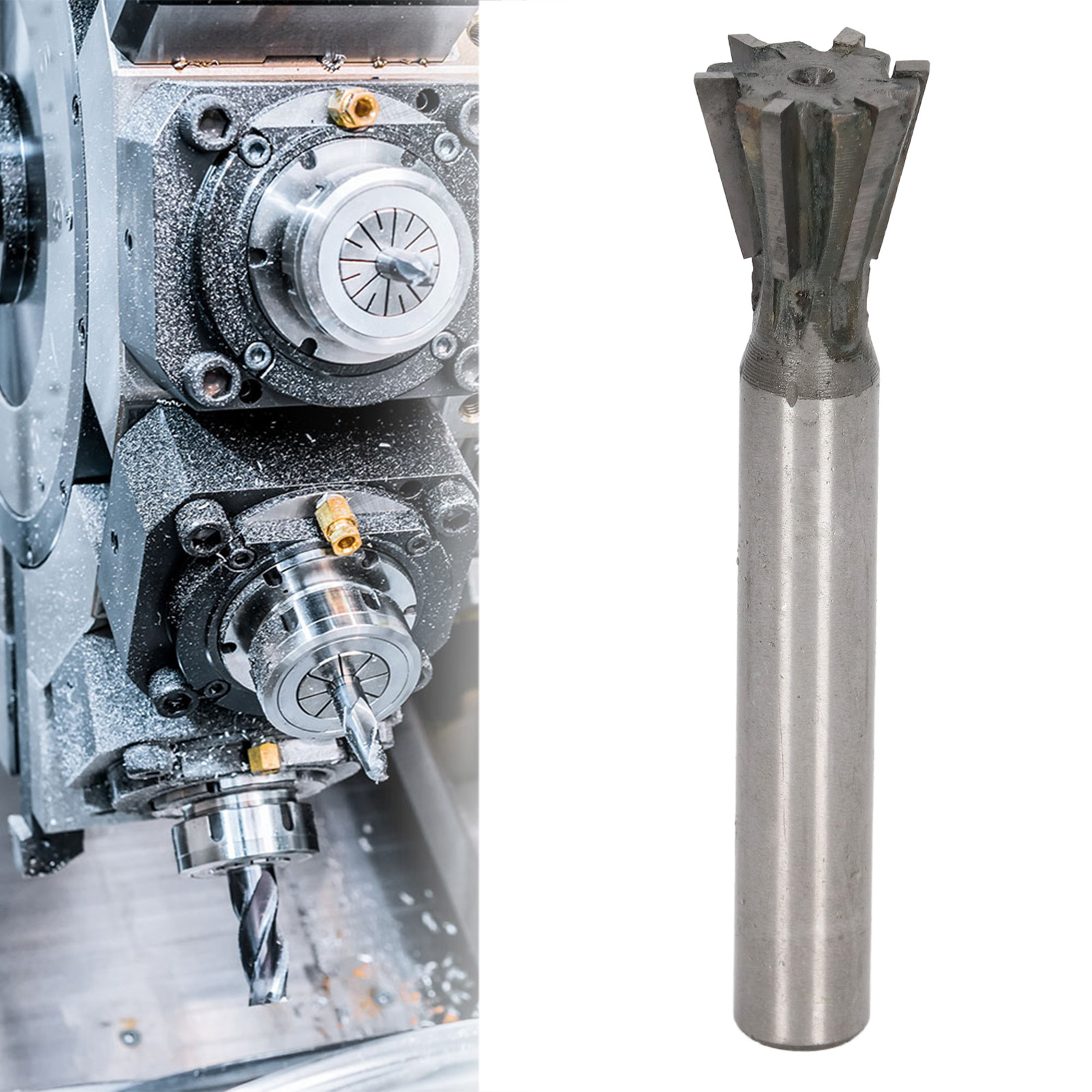 Schwalbenschwanzfräser Φ2075° Yg8 Mit Hartmetalleinsatz Und Geradem Schaft.
