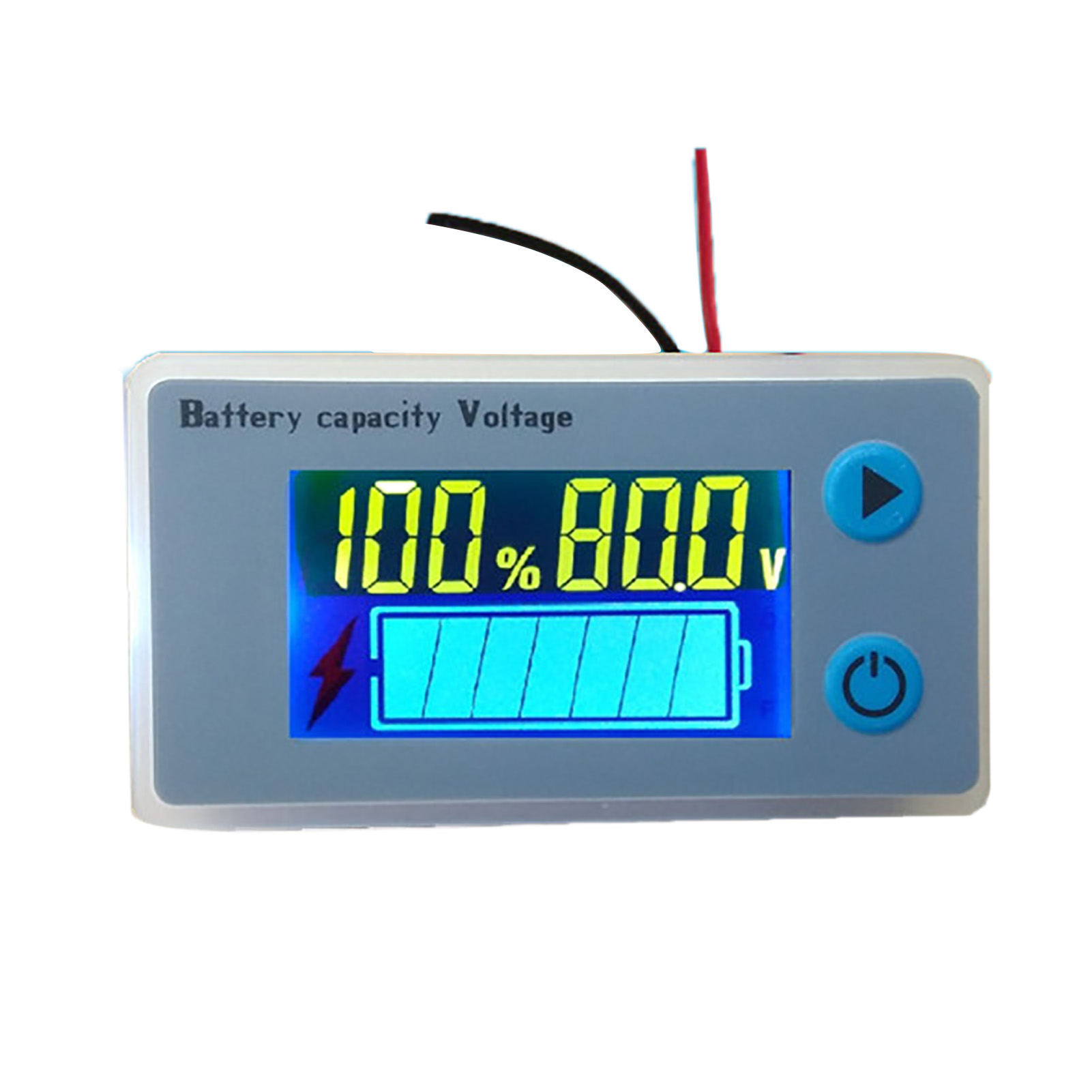 Leistungsanzeige (12 V, 24 V, 36 V, 48 V, 60 V, 72 V), Wattmeter Und Voltmeter, Modell Js-c33 (standard: 12 V)