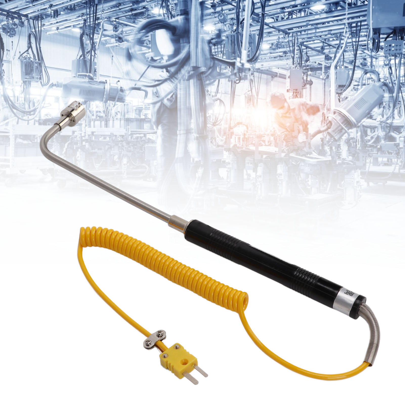 Oberflächenthermoelement, Thermoelement-temperaturfühler Typ K, Oberflächentemperaturmessstab, Abgewinkelter Griff, Oberflächenthermoelement