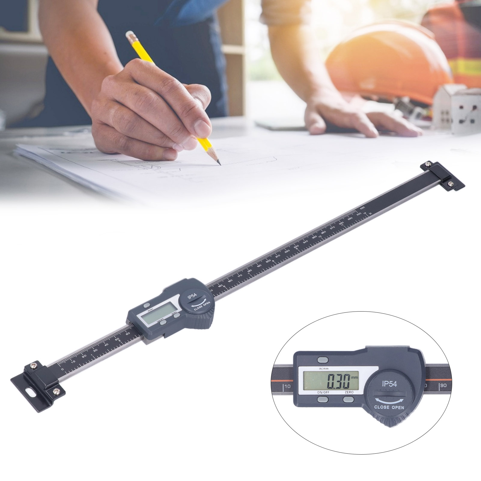 Shsiwi Ip54 Wasserdichter Digitaler Messschieber Zur Höhenmessung (0-300 Mm)