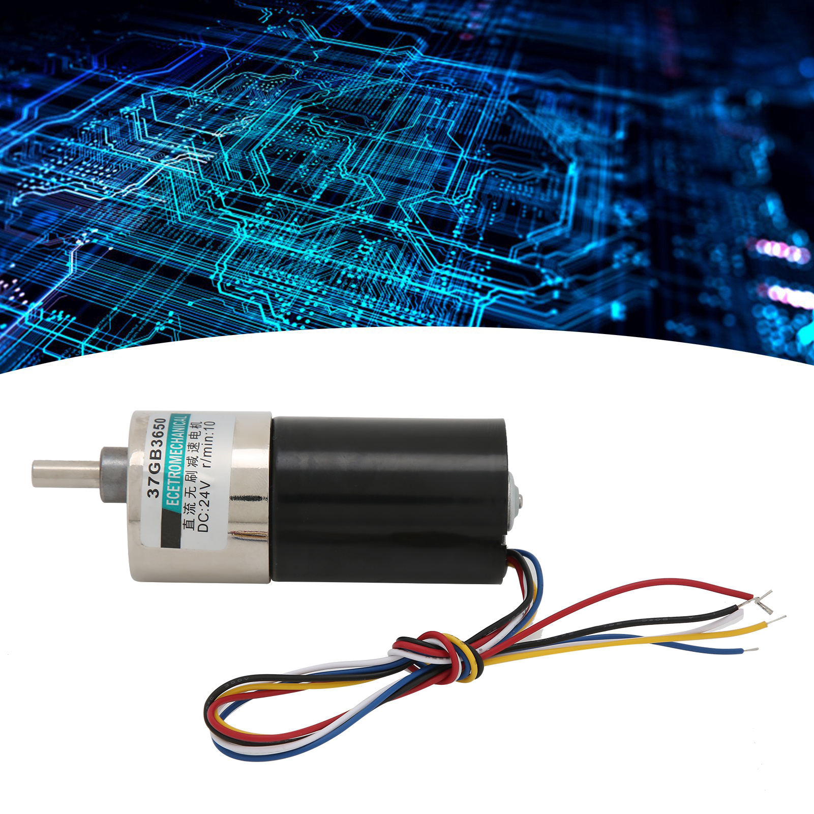 Xd-37gb3650+ Bürstenloser Getriebemotor Mit Halterung, 24 V Dc, Drehzahlvariabler Bürstenloser Mikromotor, Kleiner Motor 10 U/min
