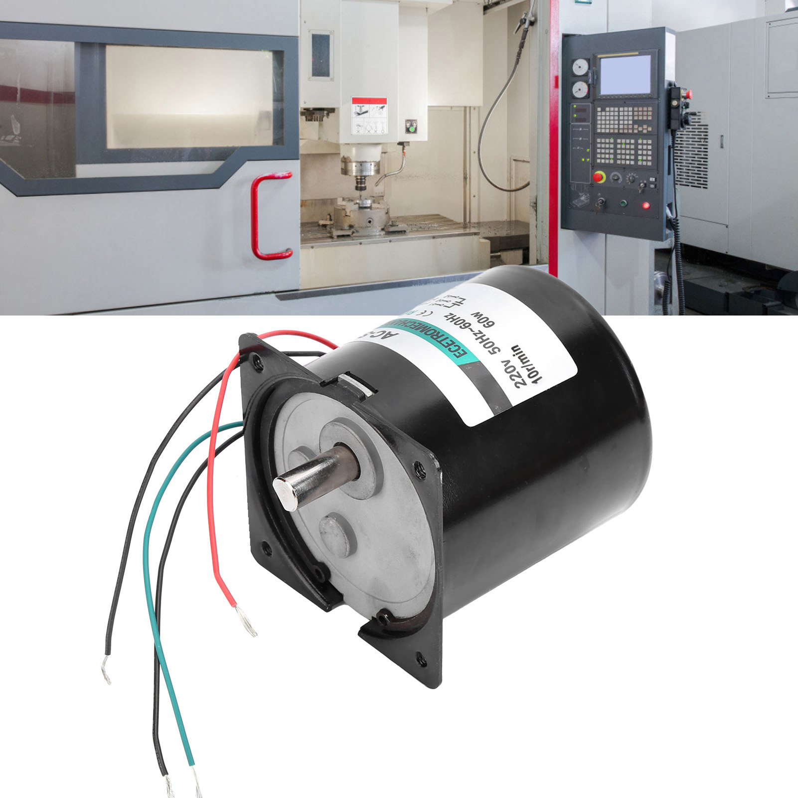 Xd80ktyz Wechselstrom-synchronmotor Mit Kondensator, 60 W, Langsam Laufender Permanentmagnetmotor, Bidirektional Und Steuerbar, Hohes Drehmoment, Mikromotor Mit Exzenterwelle, 10 U/min, 220 V Wechsels