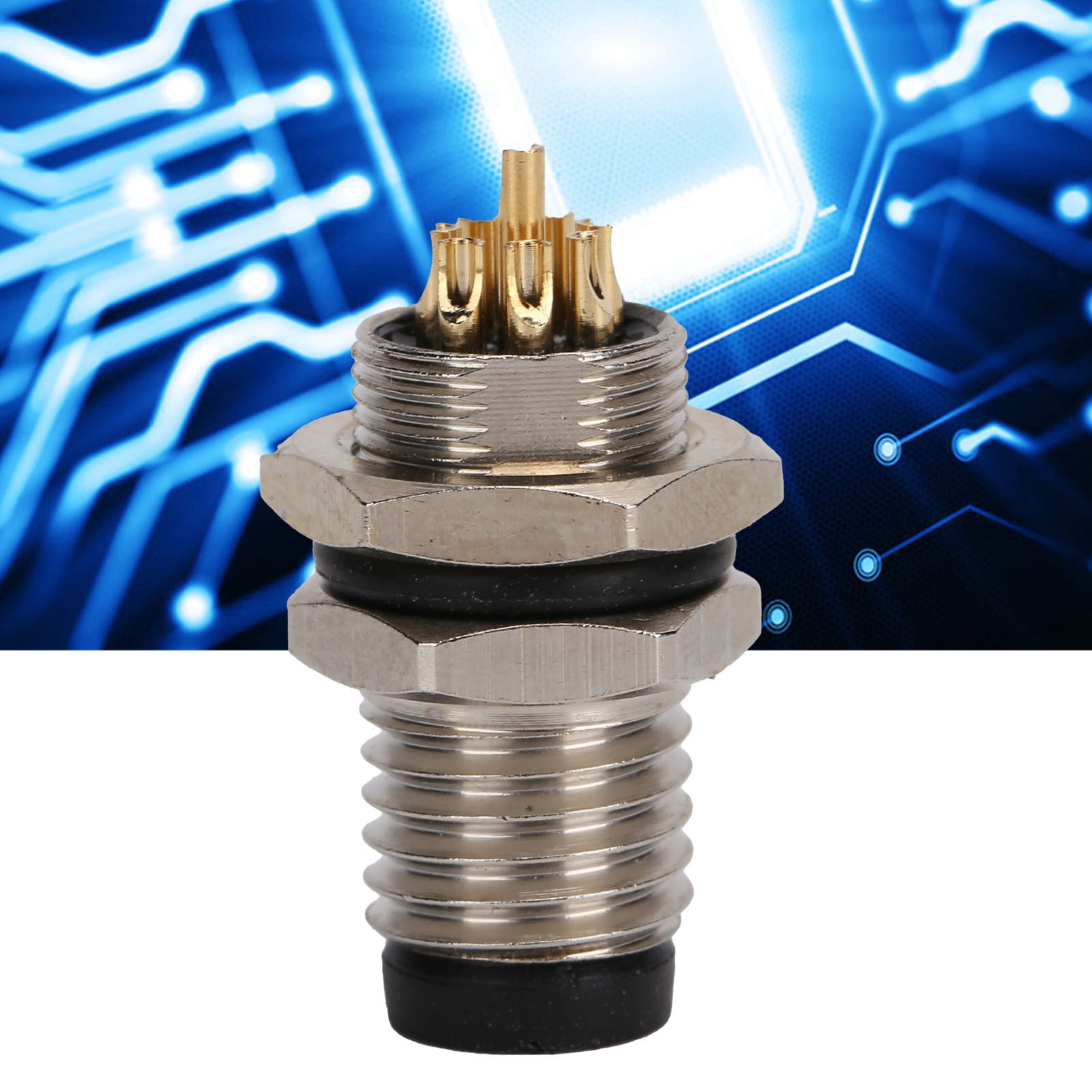 M8 Frontmontage Wasserdichter Stecker M8-b-p8