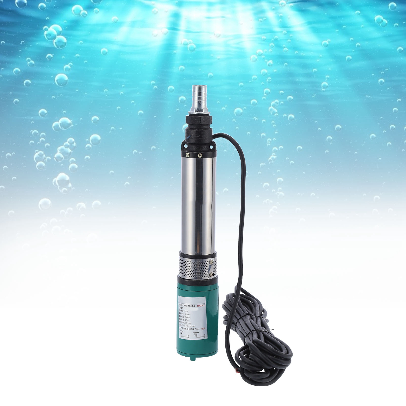 Dc24v Solarwasserpumpe, Batteriebetrieben, Hohe Fördermenge Und Hoher Förderdruck, Tiefbrunnenpumpe 4sydc24v/s5-25