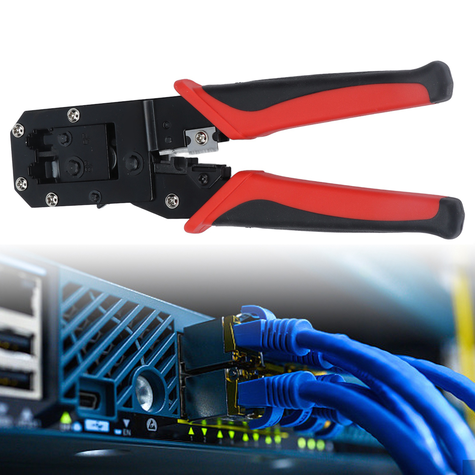 Jl-318 Netzwerk-crimpwerkzeug, Multifunktions-crimpwerkzeug Für Rj45-stecker