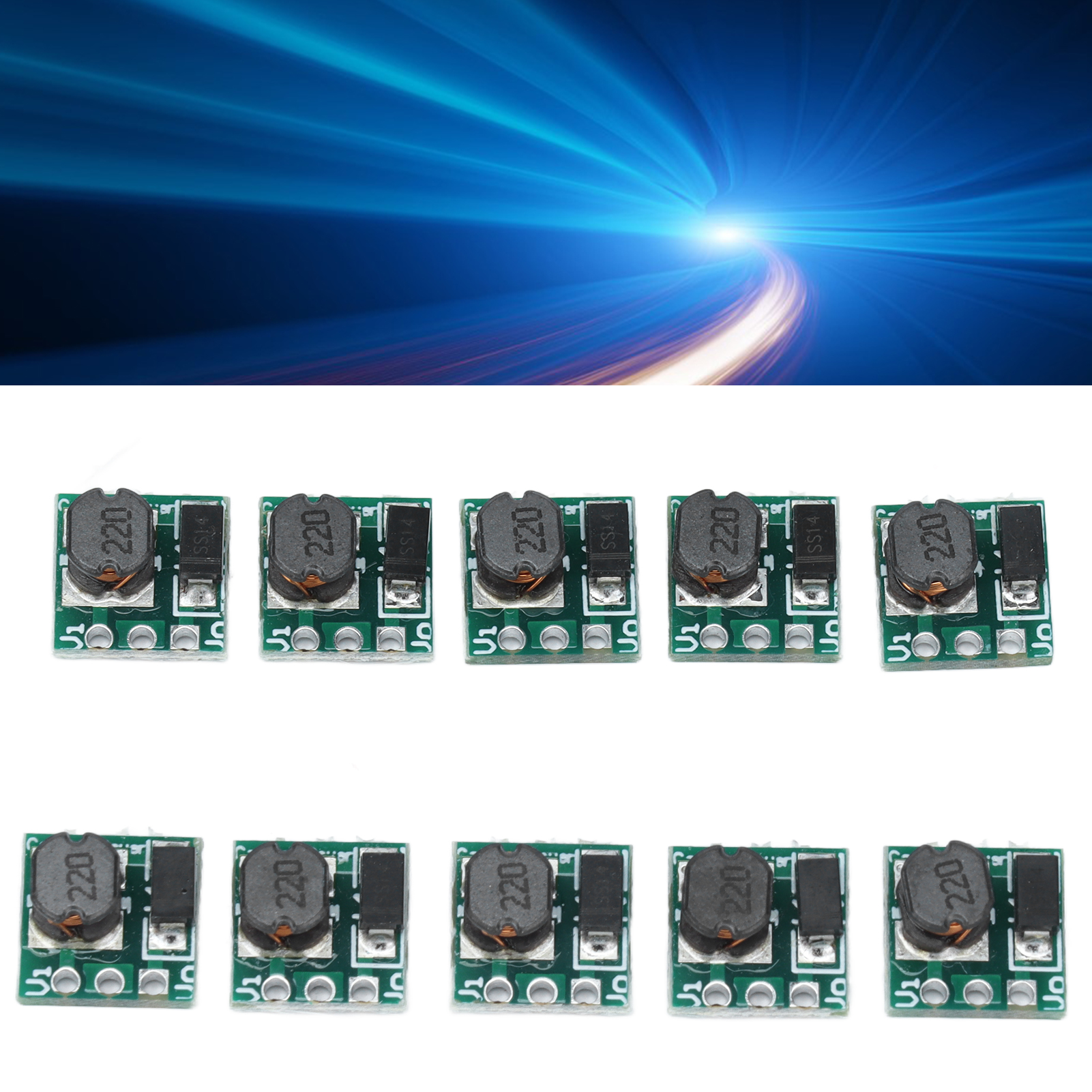 T64 Dc-dc-aufwärtswandlermodul (10 Stück): 1,5 V, 1,8 V, 2,5 V, 3 V, 3,3 V, 3,7 V, 4,2 V Bis 5 V