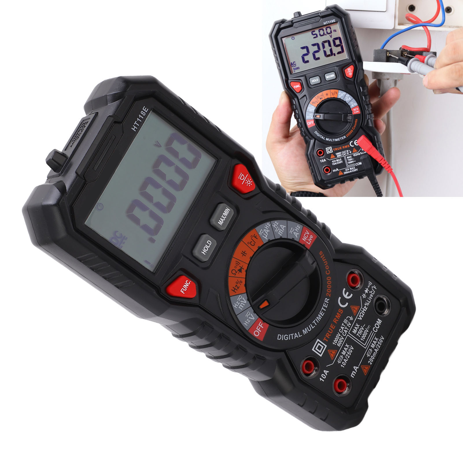 Ht118e Digitalmultimeter Mit Digitalanzeige