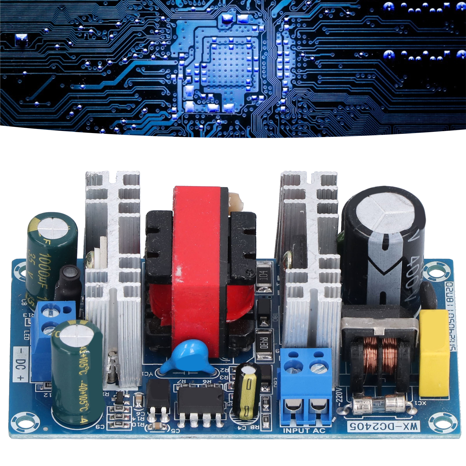 Ac100240v Schaltnetzteilplatine, 12v 4a Schaltnetzteilmodul, Unbestückte Ac/dc-controllerplatine Wx-dc2405