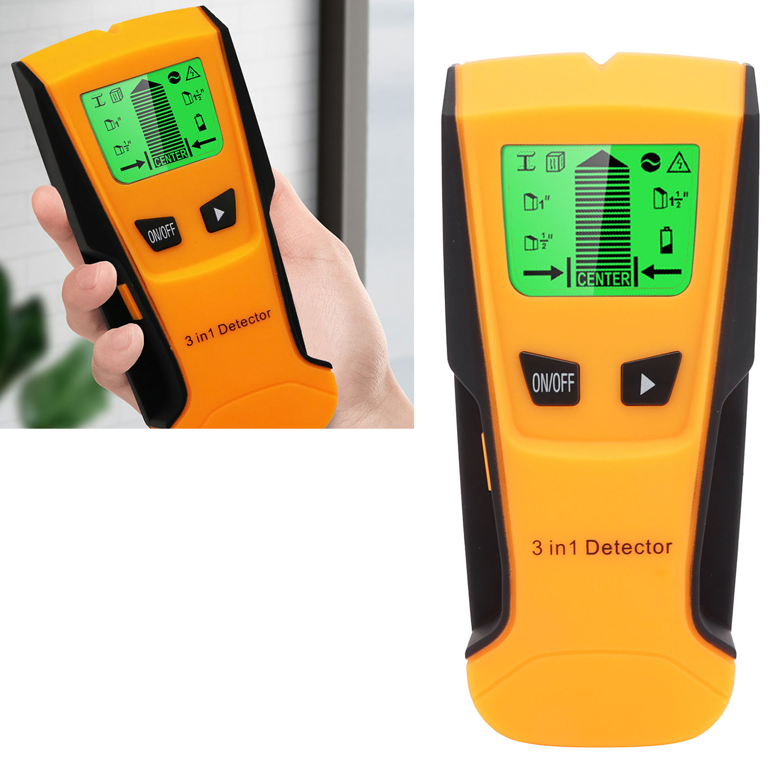 Der Th210 Drei-in-eins-wandmetalldetektor Umfasst Ein Stromkabel Und Weitere Metalldetektionsfunktionen.