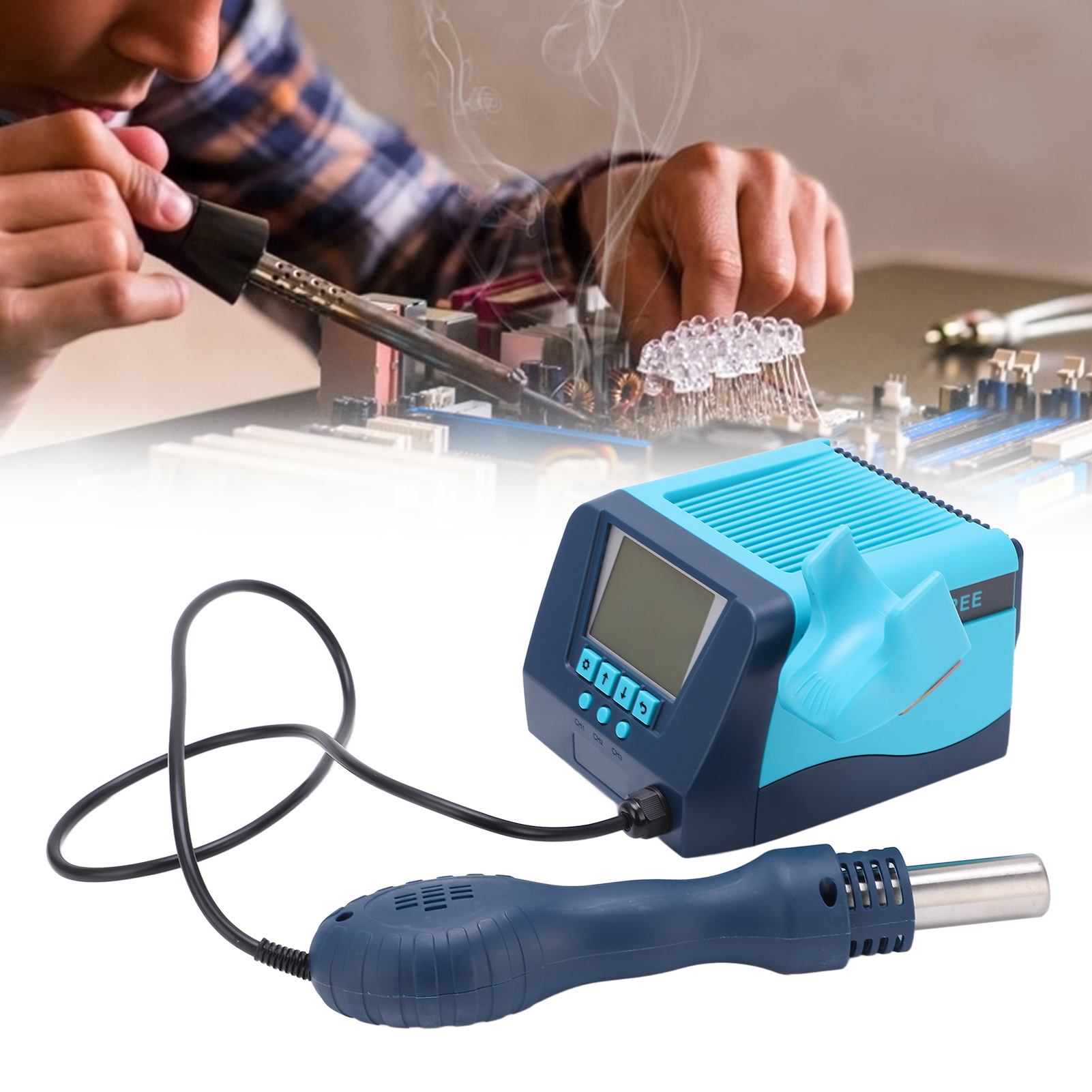 Bk880 Hocheffiziente Entlötstation Mit Konstanter Temperatur, Entlötstation Mit Konstanter Temperatur Und Digitalanzeige, Heißluft-entlötstation, Europäischer Standard 230 V