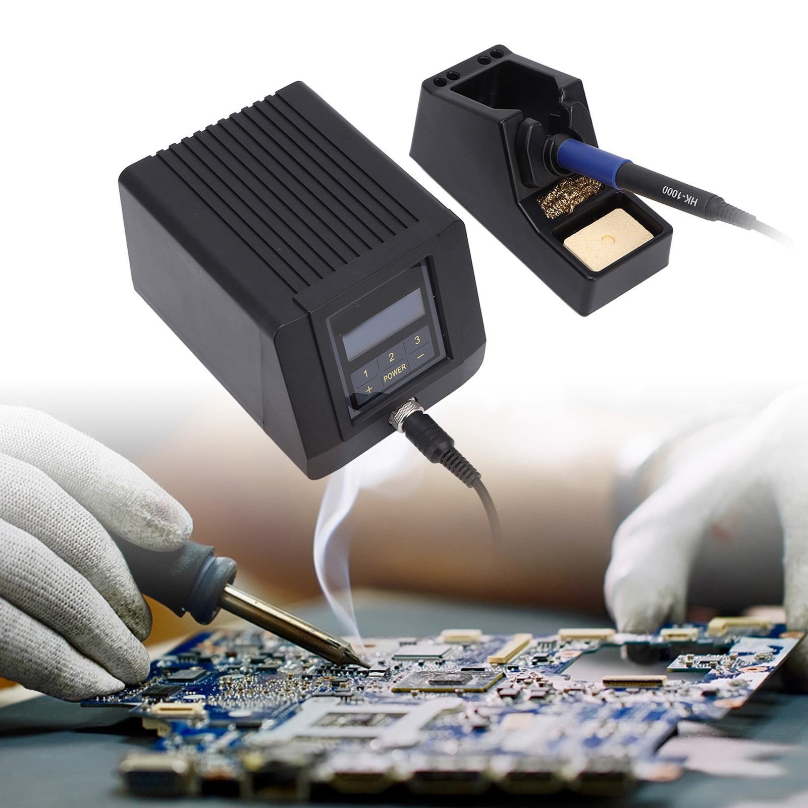 Intelligente Lötstation Hk-1000 Für Bleifreies Löten Mit Digitalanzeige (europäischer Standard 220 V)