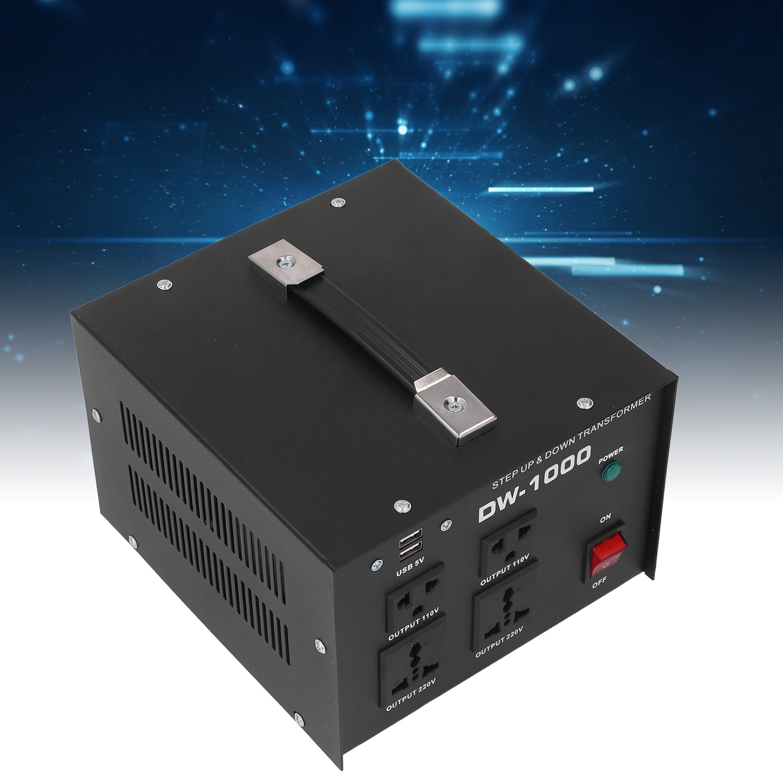 Dw-1000 1000-w-leistungstransformator, 110 V Auf 220 V Aufwärts-/220 V Abwärtstransformator, Europäischer Standardstecker 110–120 V / 220–240 V
