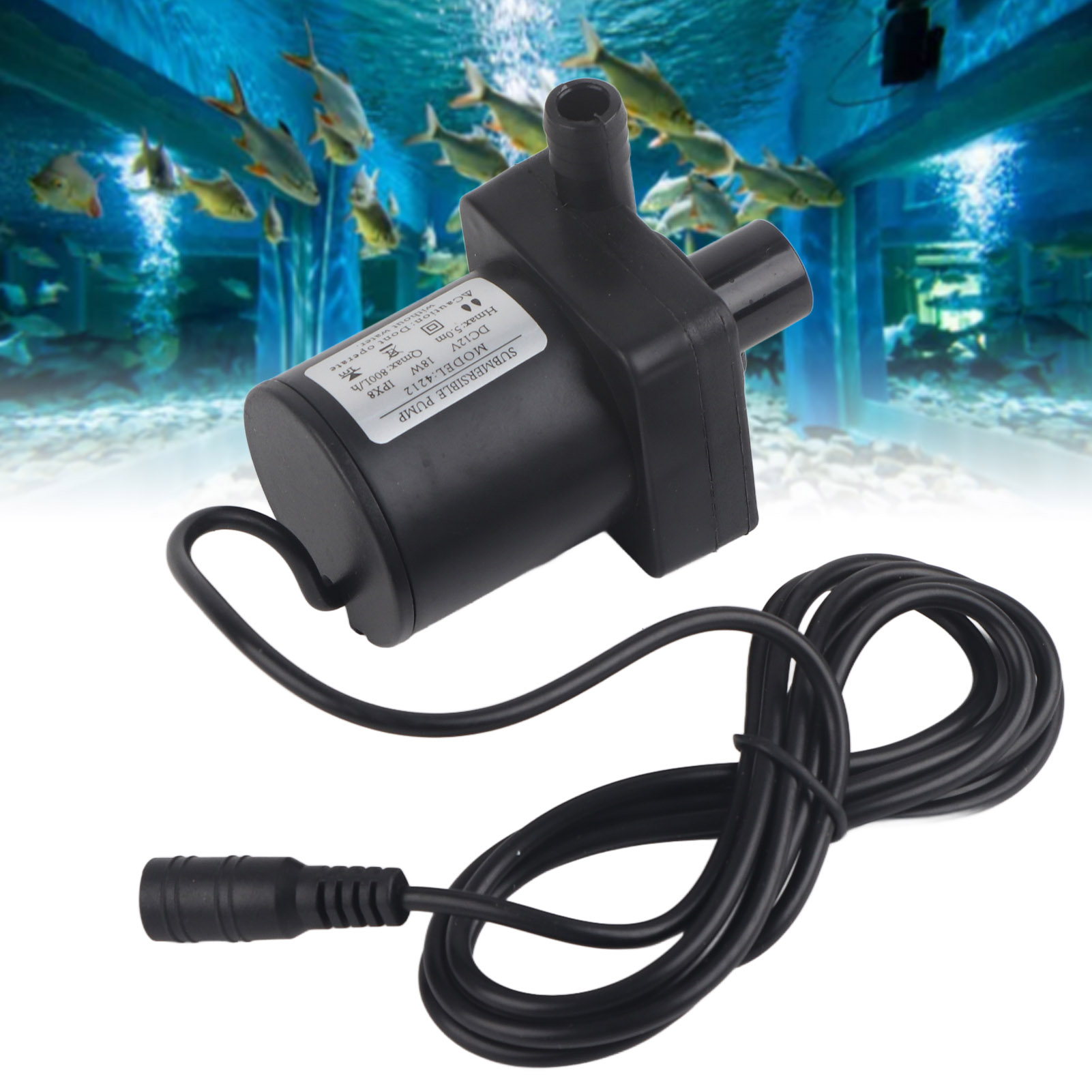 12v 18w 800l/h Miniatur-leise Bürstenlose Gleichstrom-tauchpumpe, Amphibienwasserpumpe