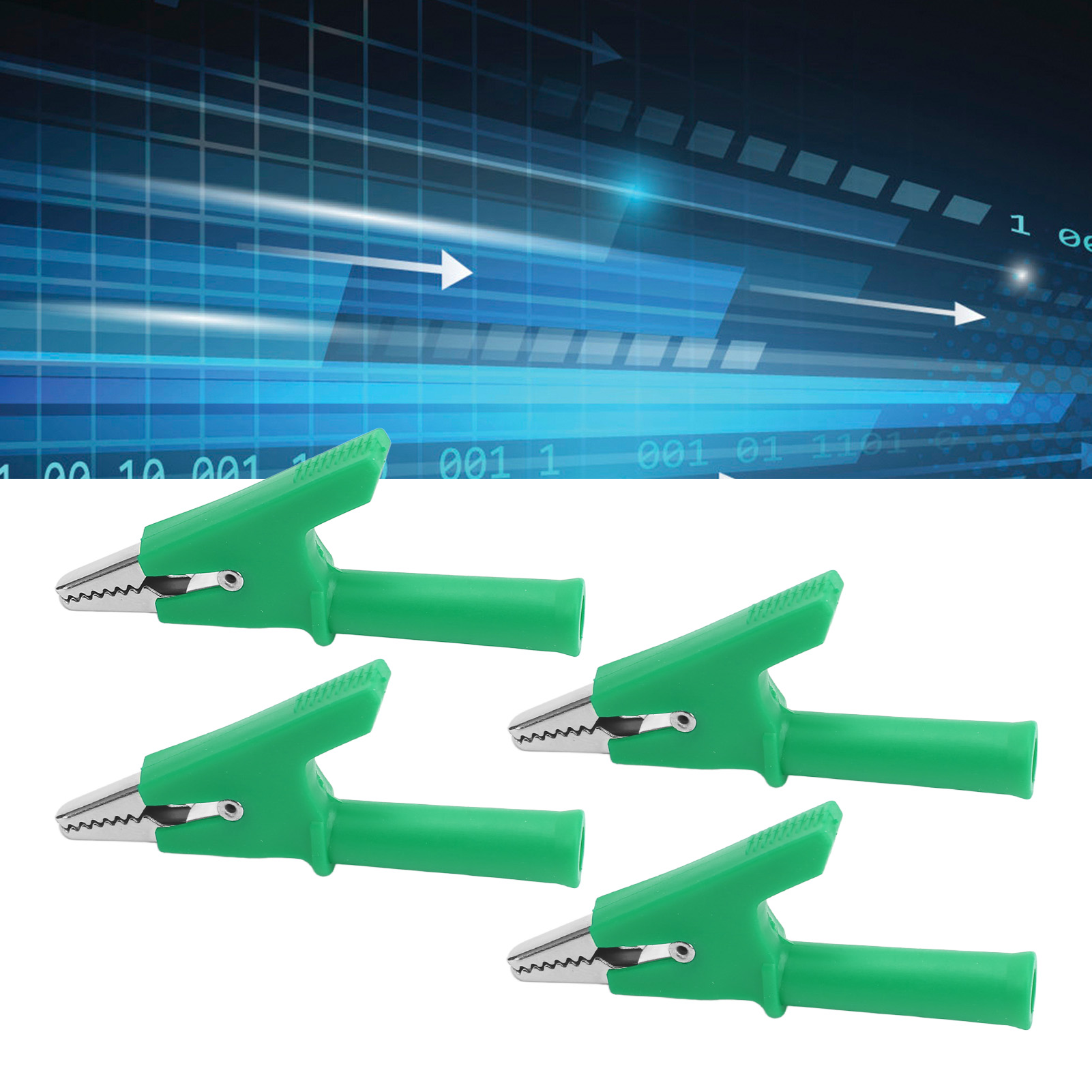 J.60049 Halbkreisclip, 10 Mm, Mit 4 Mm Griff Am Ende, 10er-packung, Grün