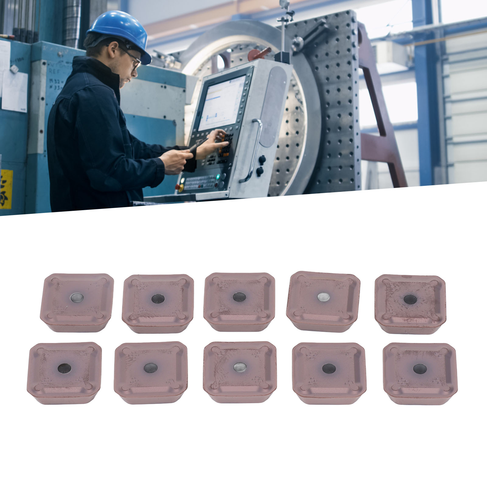 10 Cnc-dreheinsätze, Cnc-schneidwerkzeuge, Bronzebeschichtete Hartmetall-cnc-einsätze, Seet1203