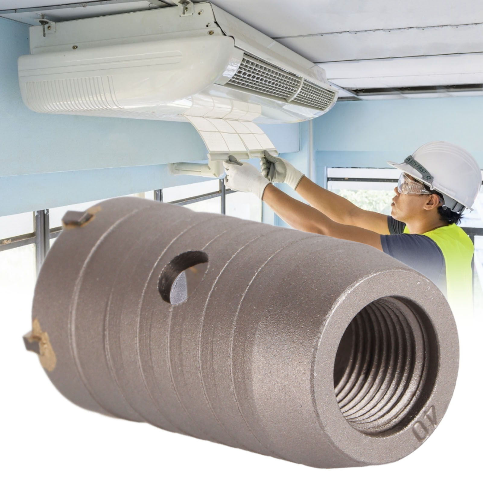 Elektrischer Hammer Zum Aufweiten Von Wandlöchern, Aufweitwerkzeug Für Klimaanlagen In Beton, 40 Mm