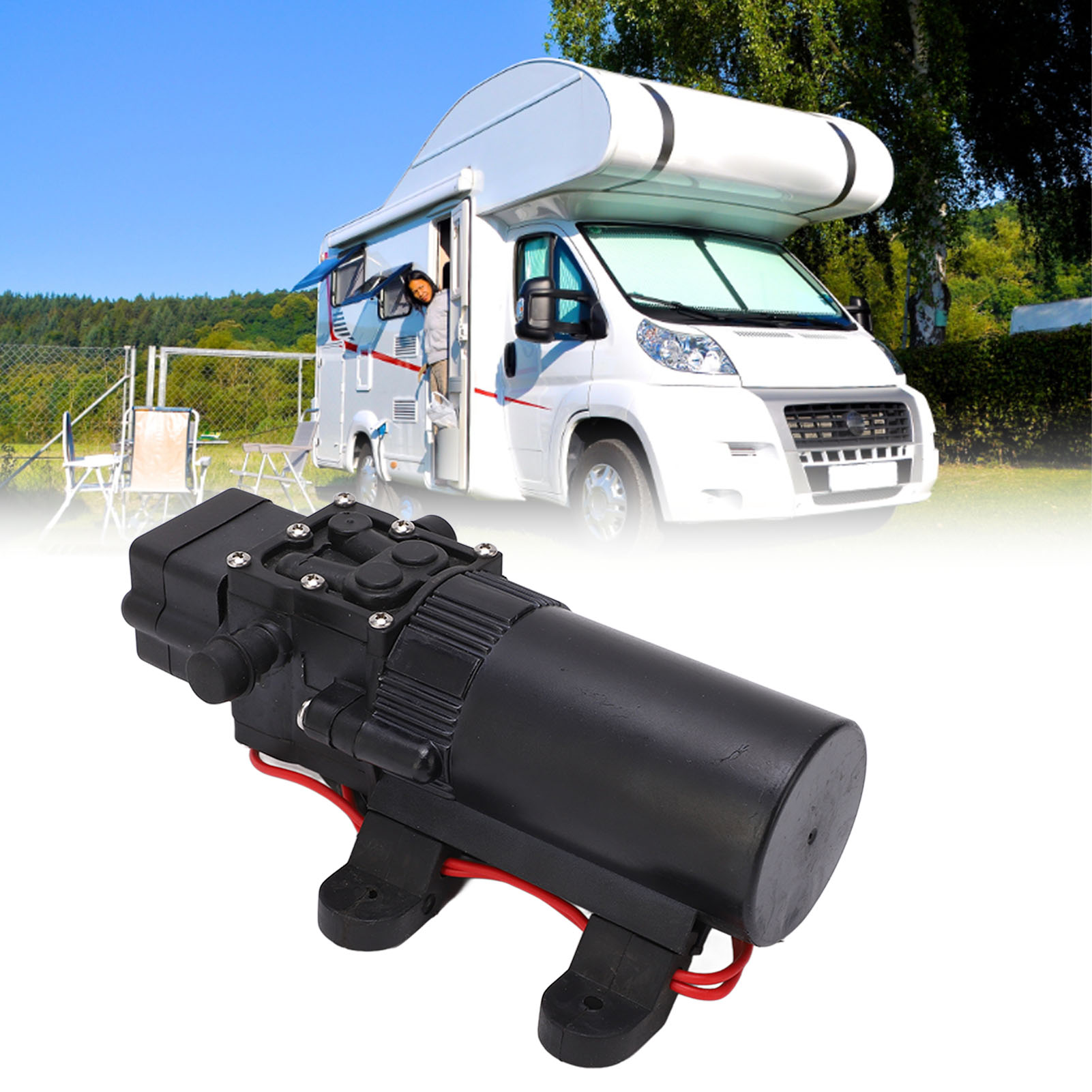 Miniatur-gleichstrom-boosterpumpe 0,7 Gpm 70 Psi, 24-v-gleichstrom-selbstansaug-sprühpumpe