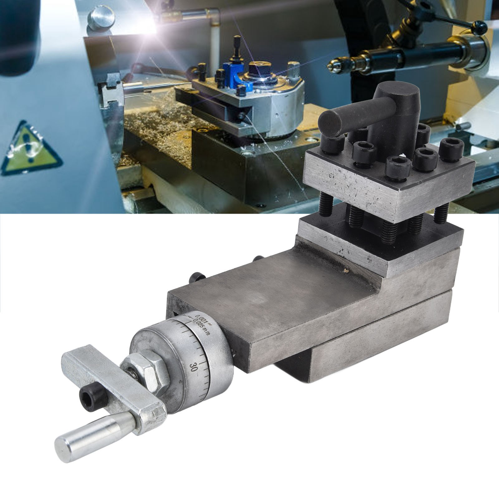 2-facher Hilfswerkzeughalter Für Mini-drehmaschinen, 50 X 50 Mm, 4-facher Schnellwerkzeughalter Für 0618 7" X 10", 12" Und 14" Drehmaschinen.