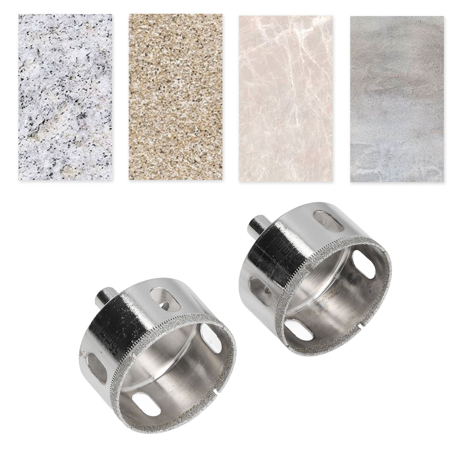 55-mm-lochsägenbohrer Zum Bohren Verschiedener Materialien, Einschließlich Harter Und Spröder Materialien (2 Stück).