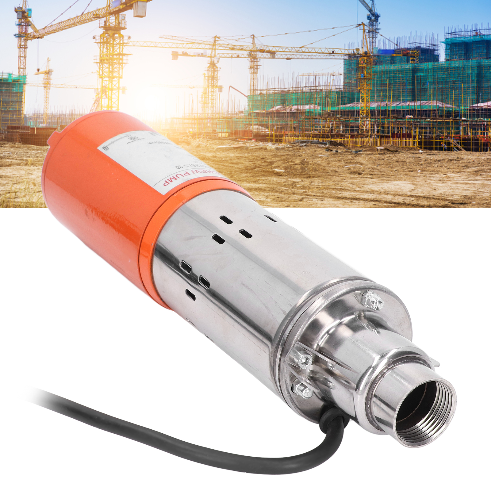 3sydc12/s1.5-30 Dc-solarpumpe, 12-v-hochleistungs-gleichstrom-schraubenpumpe Mit Vollkupfermotor, Tauchpumpe Aus Edelstahl