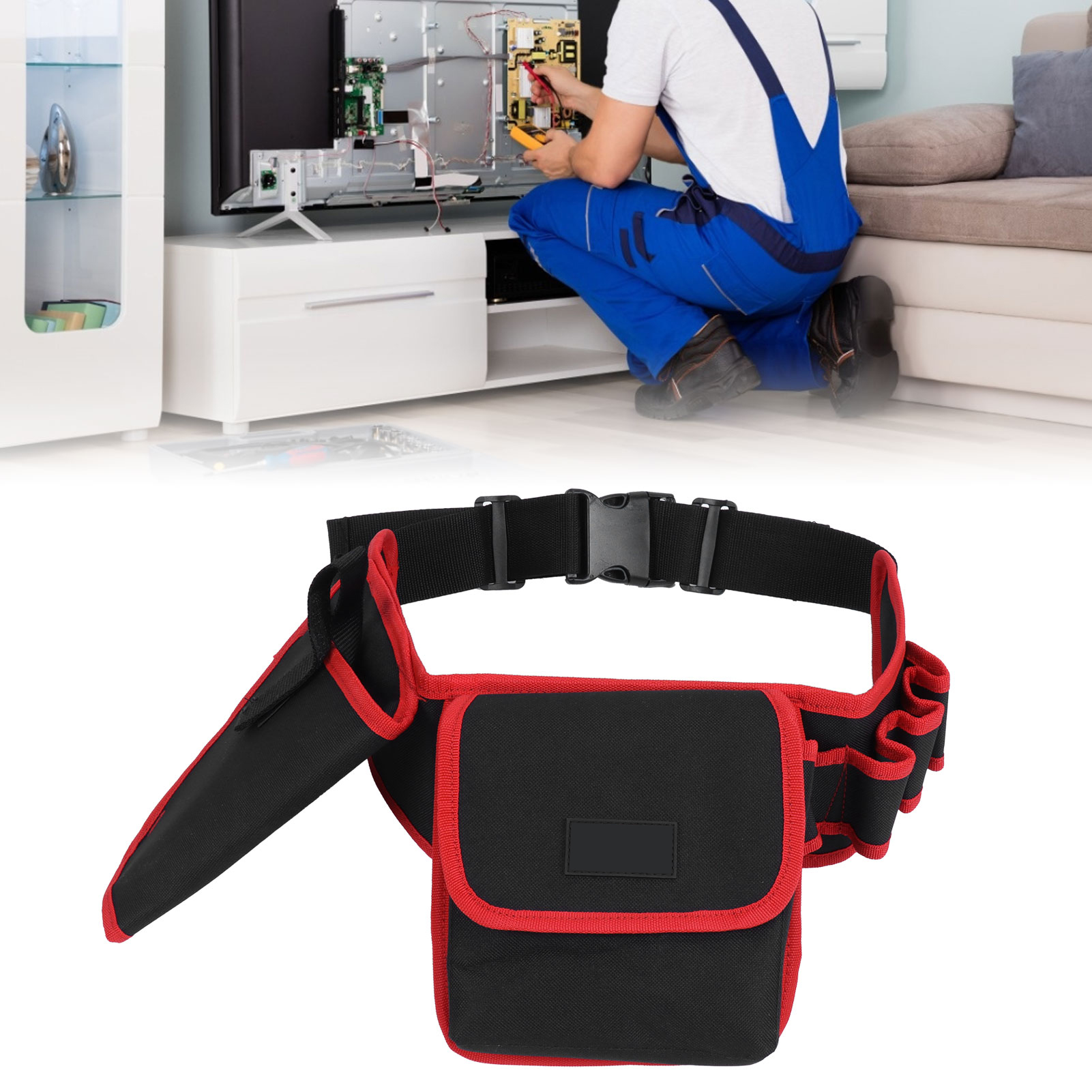 Multifunktionale Werkzeugtasche, Wasserdicht, Dick Und Abriebfest, Werkzeuggürteltasche Für Elektriker, Handbohrmaschinen-stil