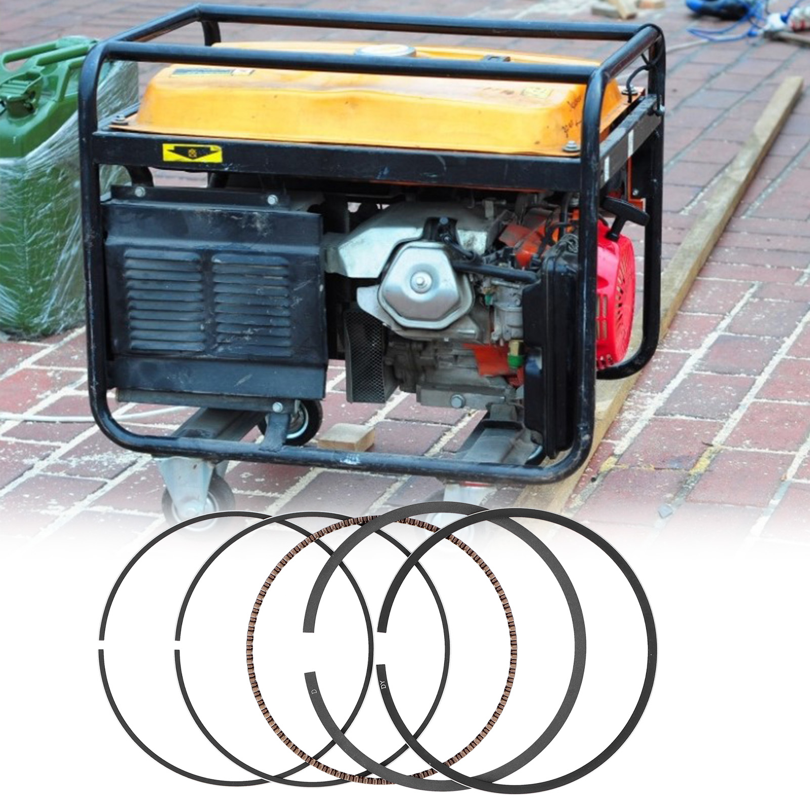 Kolbenring 177f / Benzingenerator 270, Wasserpumpe, Mini-motorhacke, Motorglätter, Schneidemaschine, 2 Mm Dicke