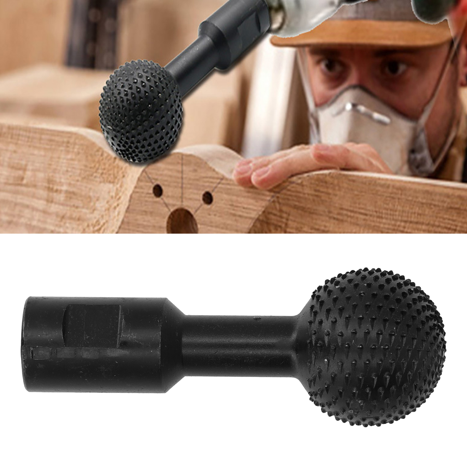 10-mm-kugelfeile Für Holz, Rotationsfeile, Kugelfeile, Schwarz