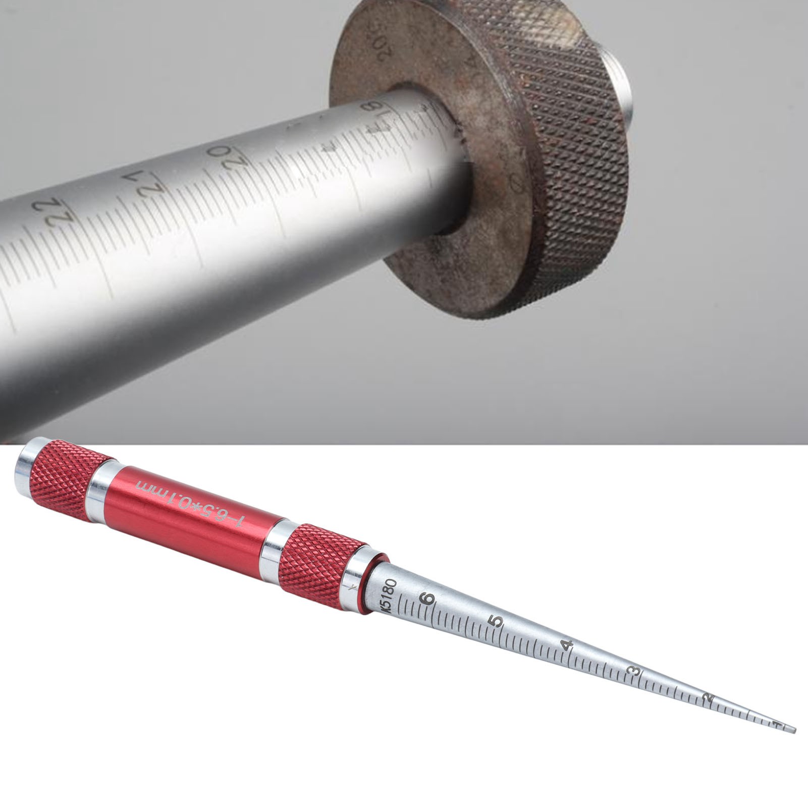 Integriertes Edelstahl-dickenmessgerät/bohrungsmessgerät Von 1 Bis 6,5 Mm