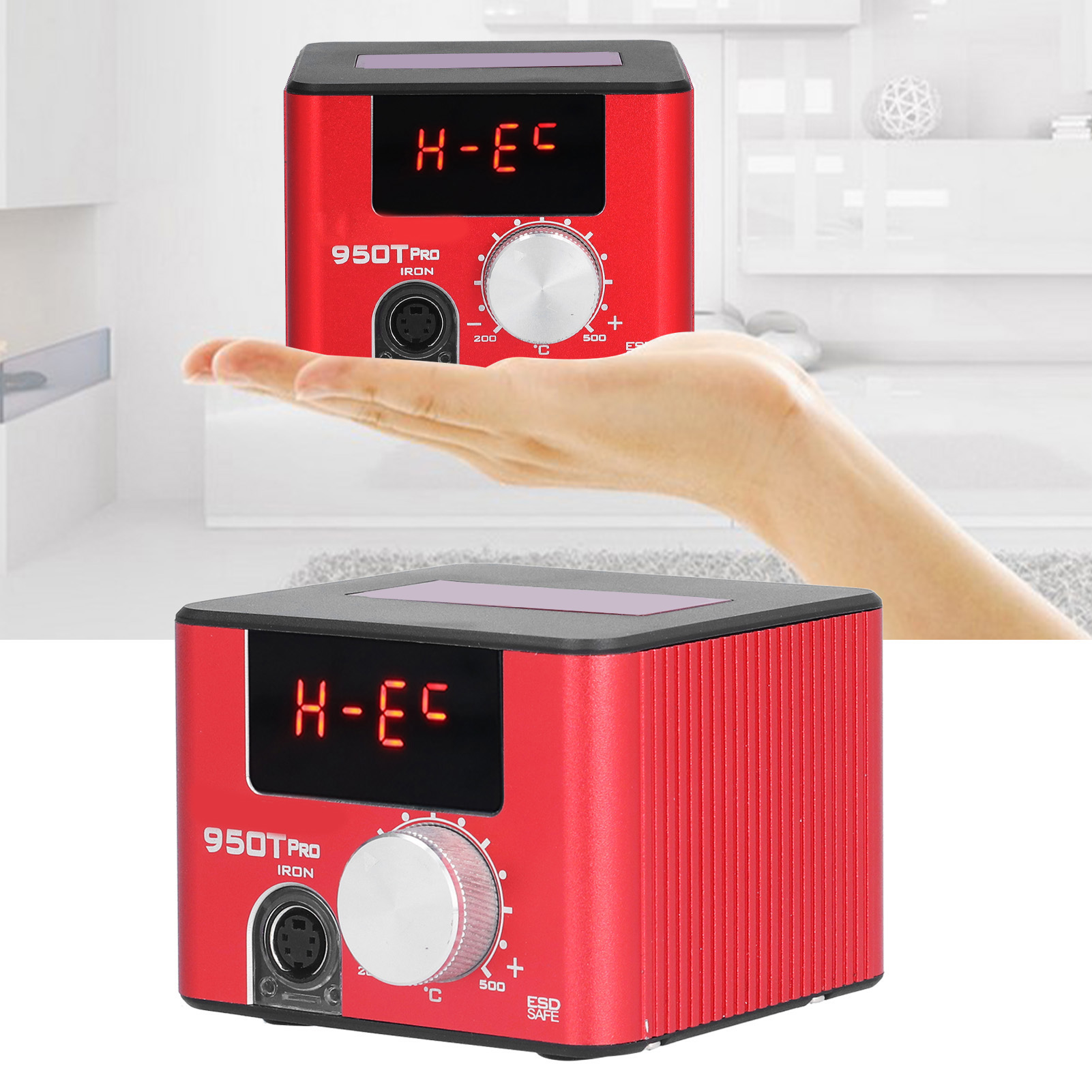 Konstanttemperatur-lötstation Mit Antistatischem T12-heizelement Für Die Handy-reparatur, Lötkolben Mit Einstellbarer Temperatur, Modell A, Rot 950t Pro Ac100-240v, Europäischer Standard