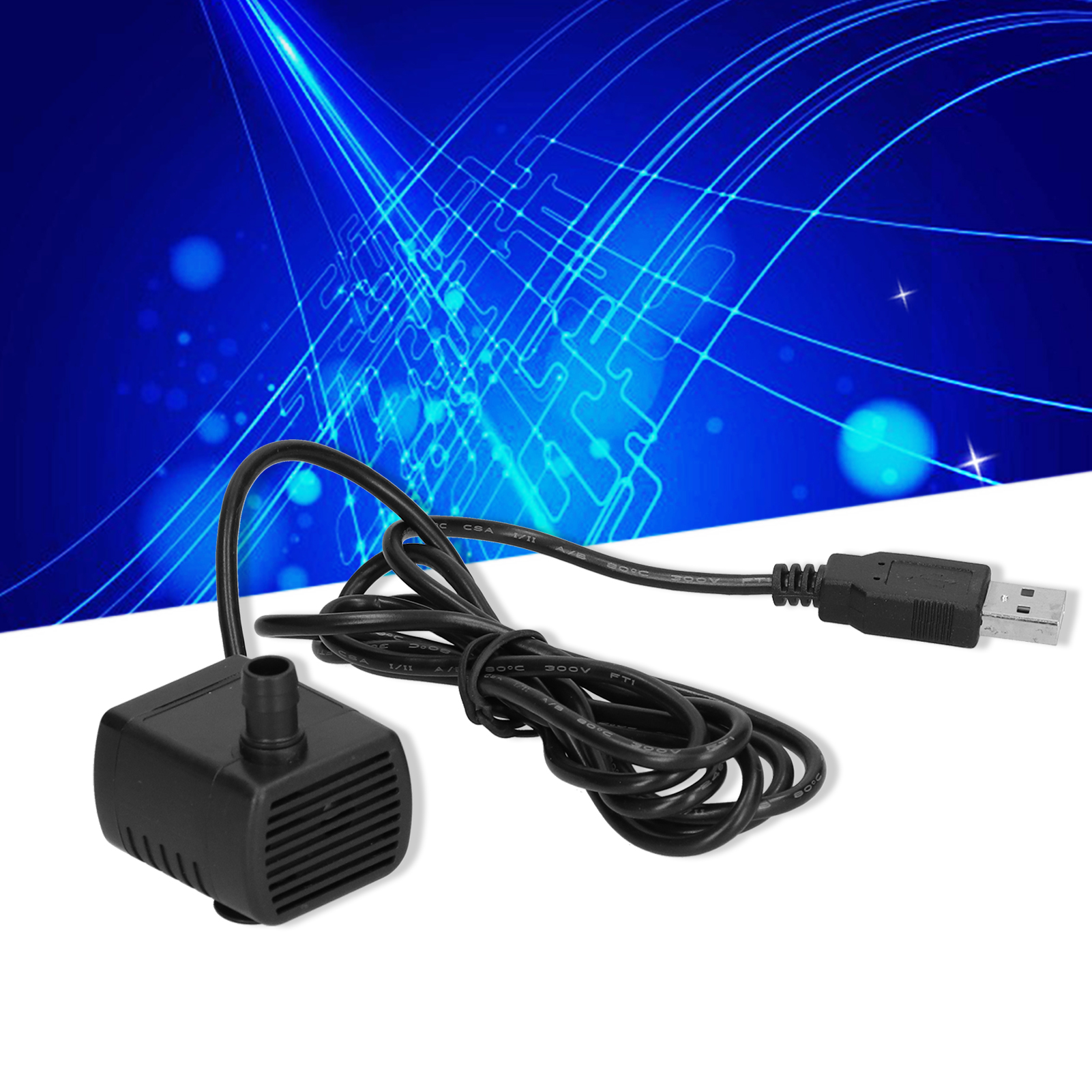 Miniatur-tauchpumpe 1215 Mit Usb-anschluss Für Computer, 12 V Dc, 200 L/h, Bürstenlose Dc-wasserpumpe