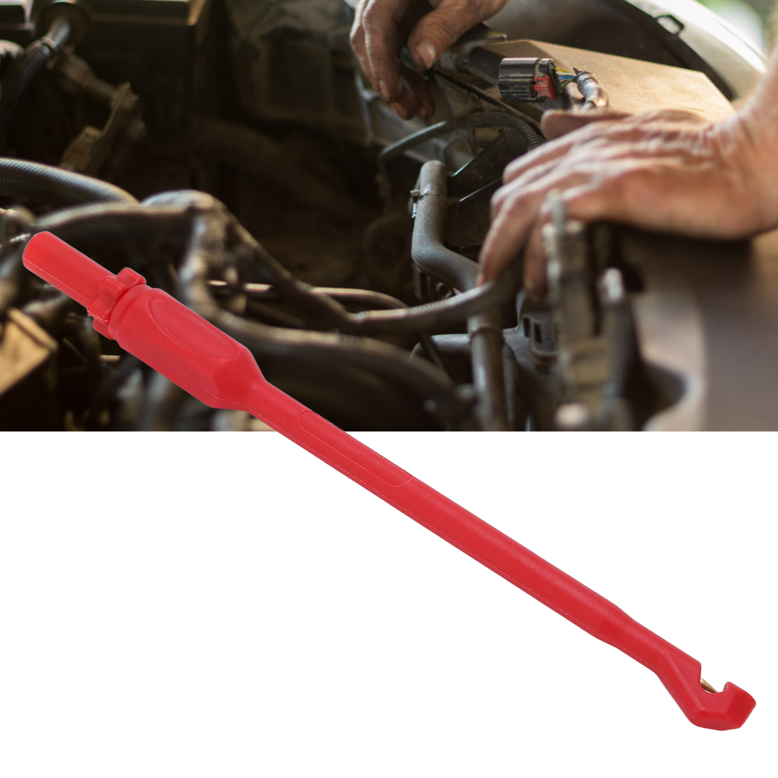 J.30036 Lange Prüfspitze Für Multimeter – Bohrfreie Drahtbruchprüfspitze Für Kfz-reparaturen – Zerstörungsfreie Bohrsonde – 4-mm-stecker – Rot