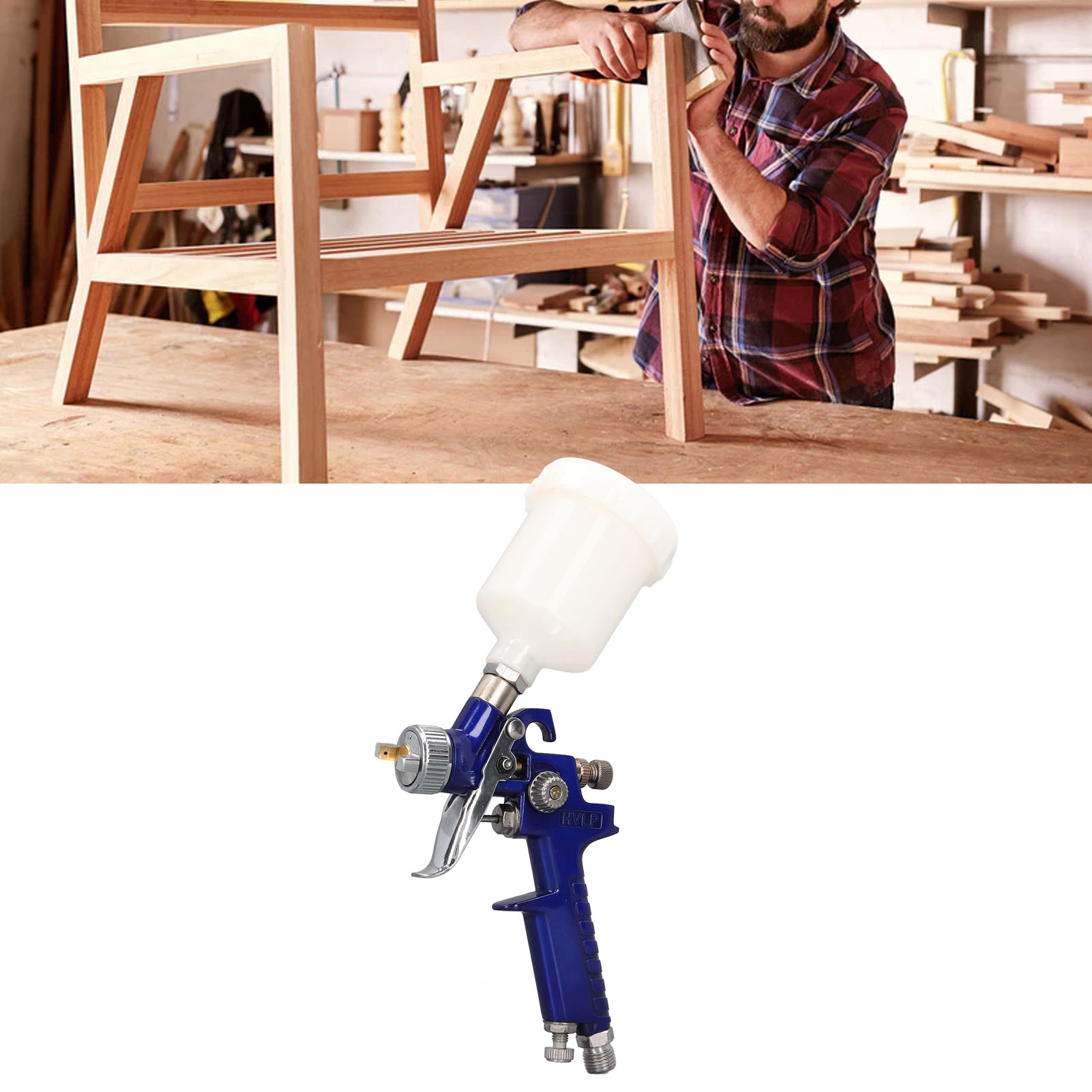 Farbpistole Für Kleine Flächen, 0,8-kaliber-farbpistole, Mini-farbpistole, Farbpistole Für Lederreparaturen Mit Druckregulierventil.